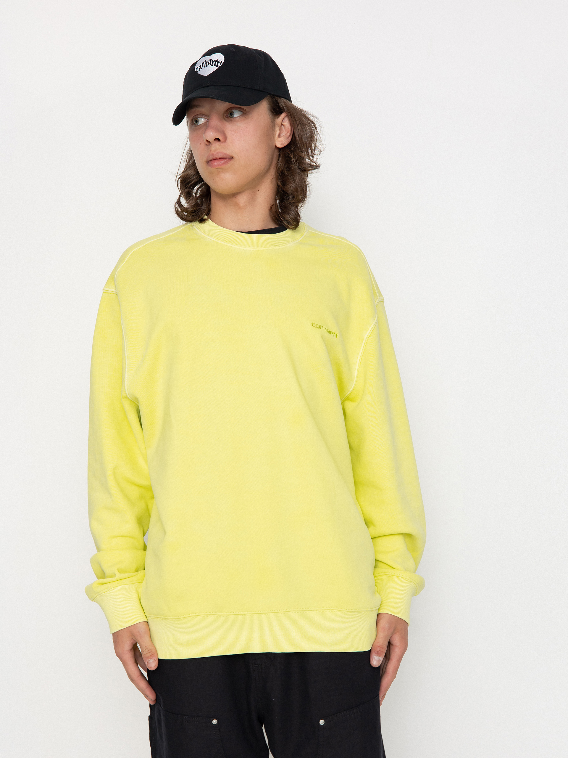 Carhartt WIP Duster Script Sweatshirt (arctic lime)