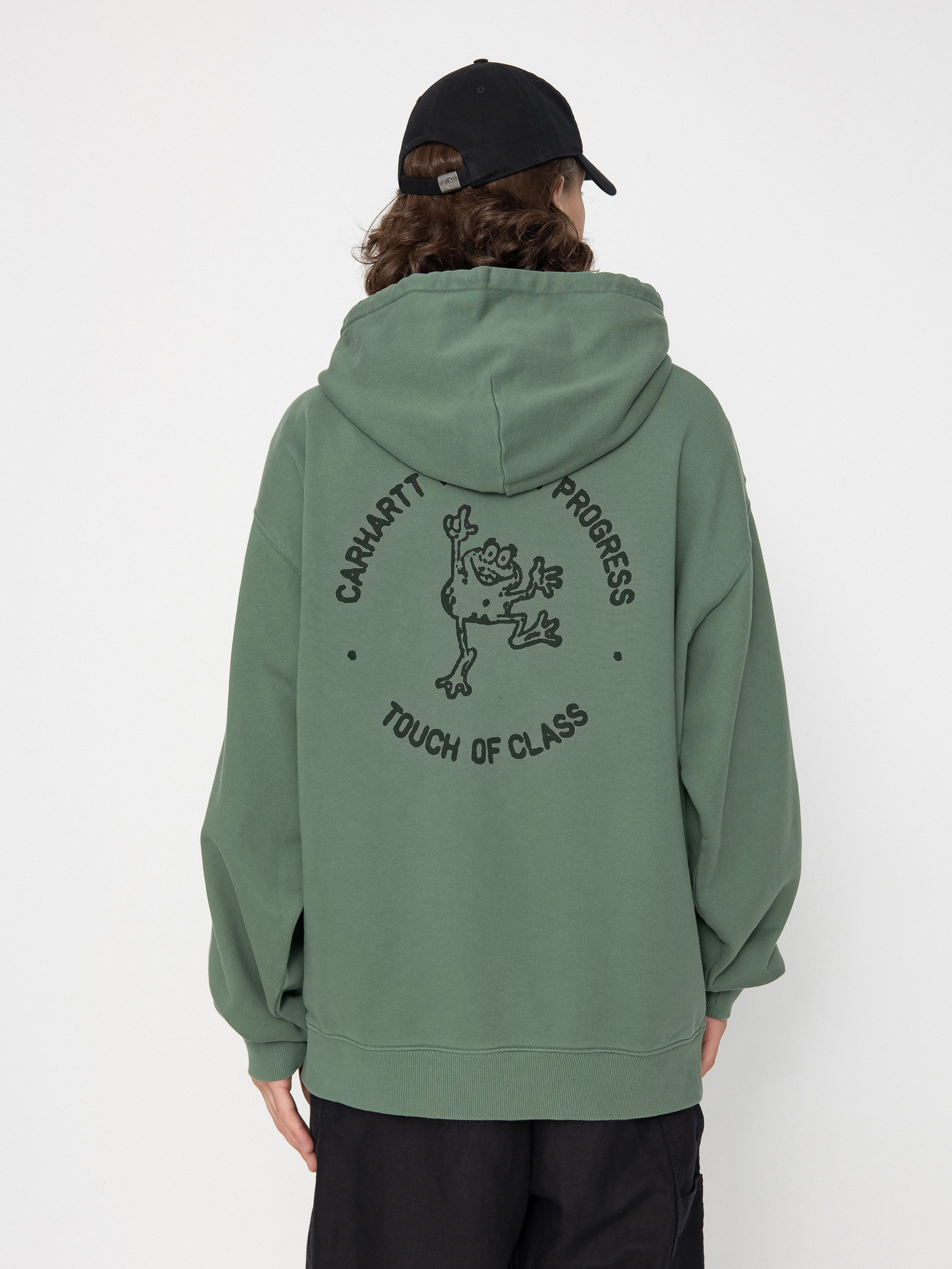Carhartt WIP Stamp HD Hoodie green (duck green/black)