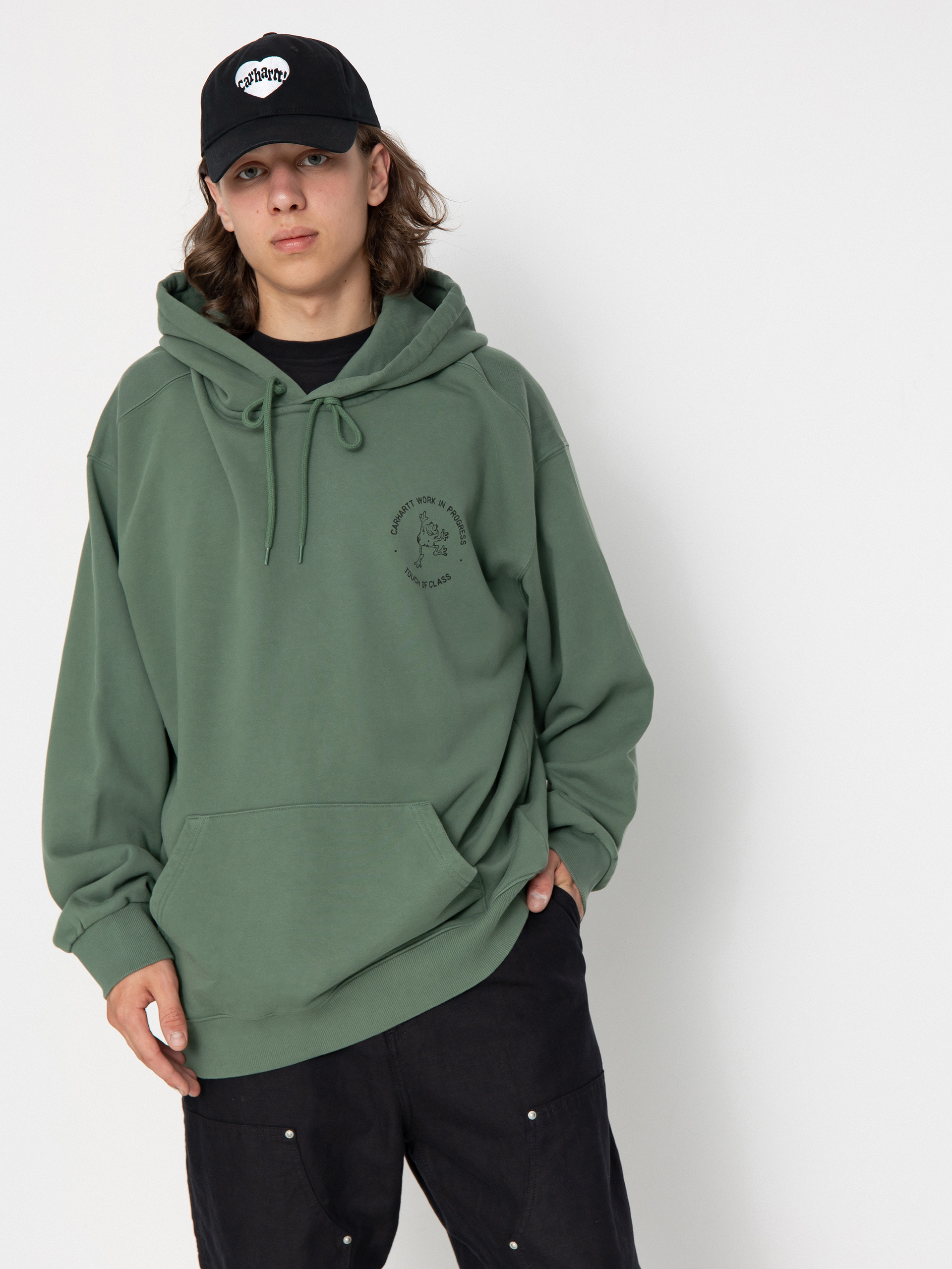 Carhartt WIP Stamp HD Hoodie (duck green/black)