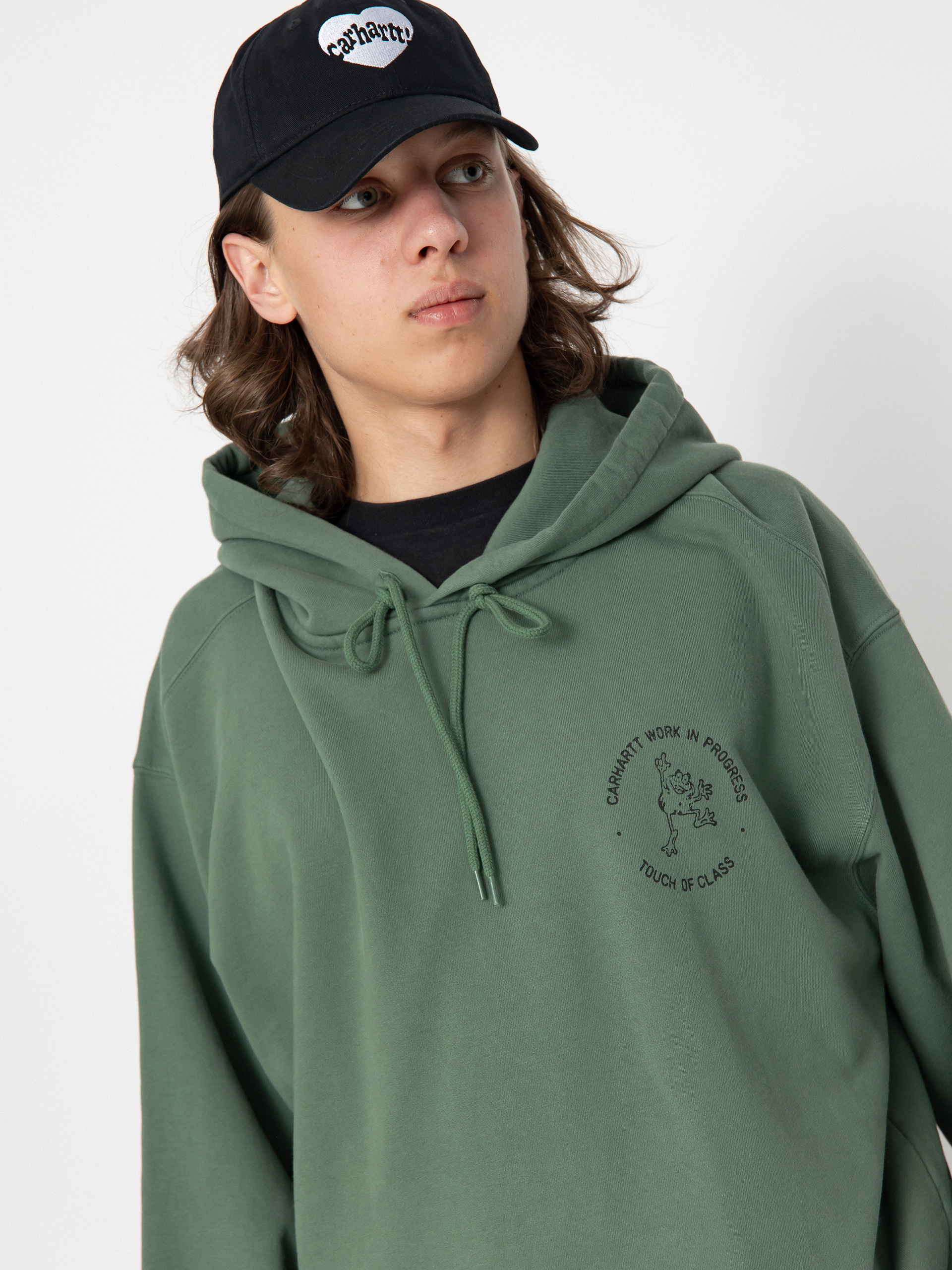 Carhartt WIP Stamp HD Hoodie (duck green/black)