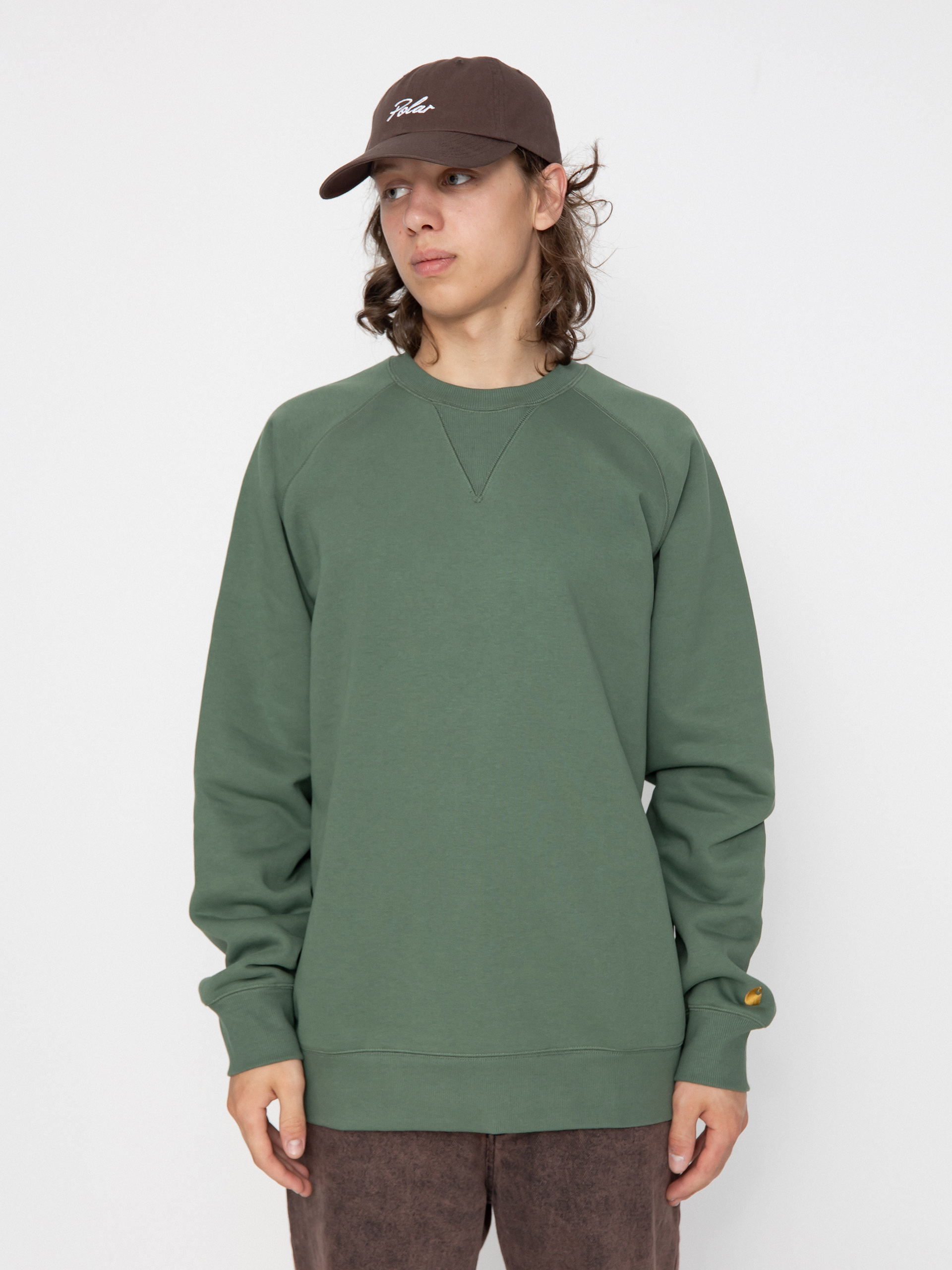 Carhartt WIP Chase Sweatshirt green duck green gold