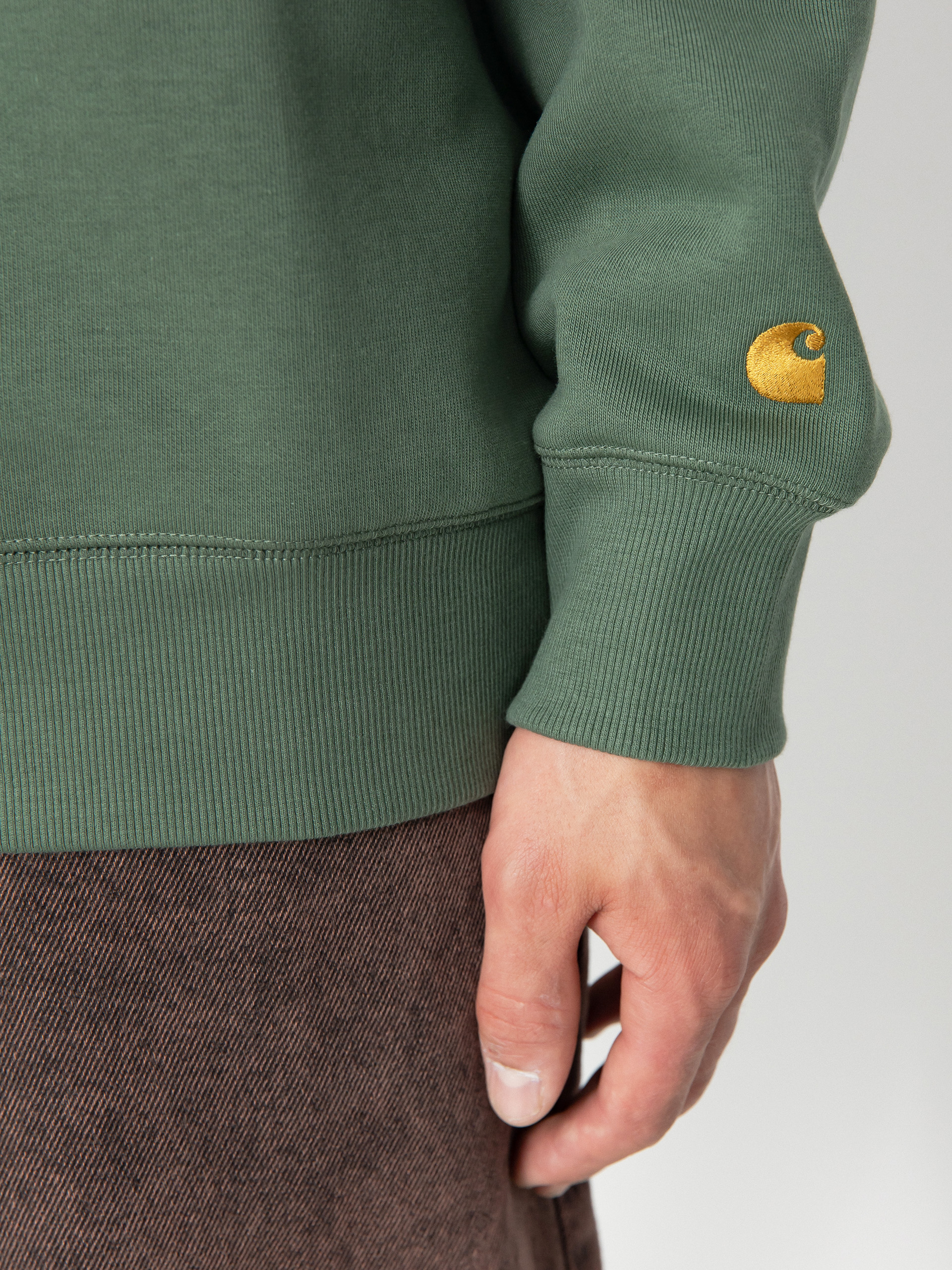 Carhartt WIP Chase Sweatshirt (duck green/gold)