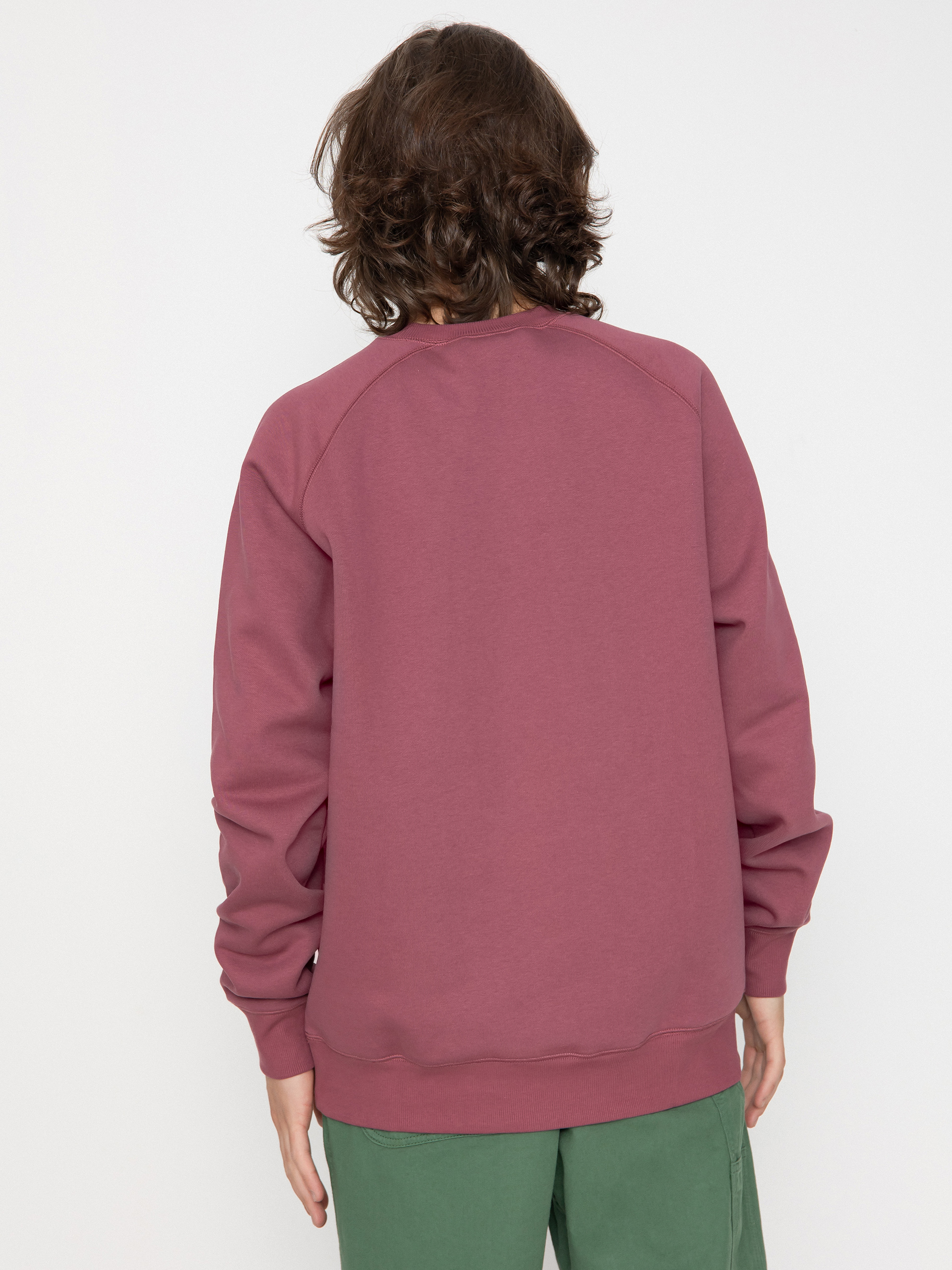 Carhartt WIP Chase Sweatshirt (dusty fuchsia/gold)