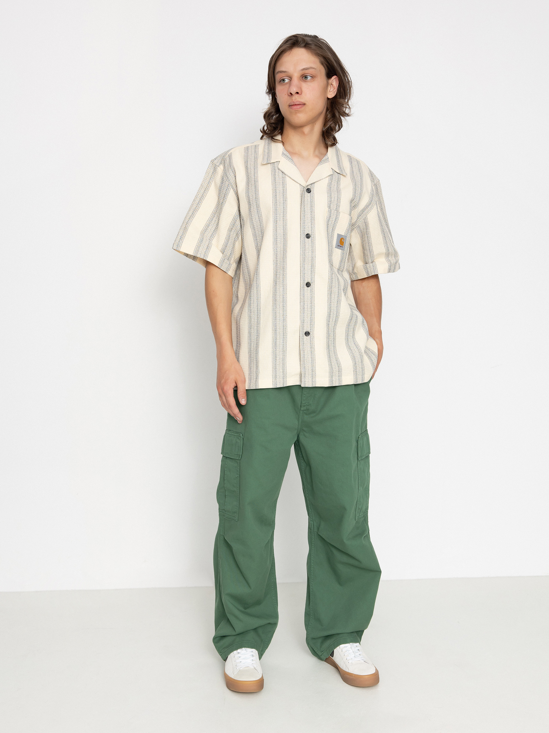 Carhartt WIP Dodson Shirt - beige (dodson stripe/natural)
