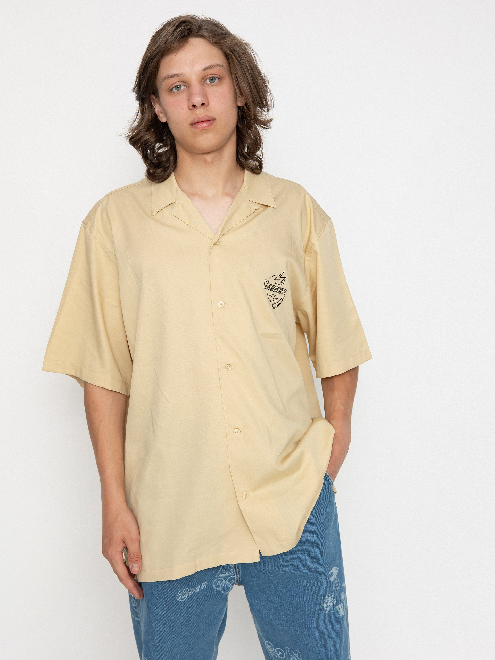 Carhartt WIP Ablaze Shirt (cornsilk/black)