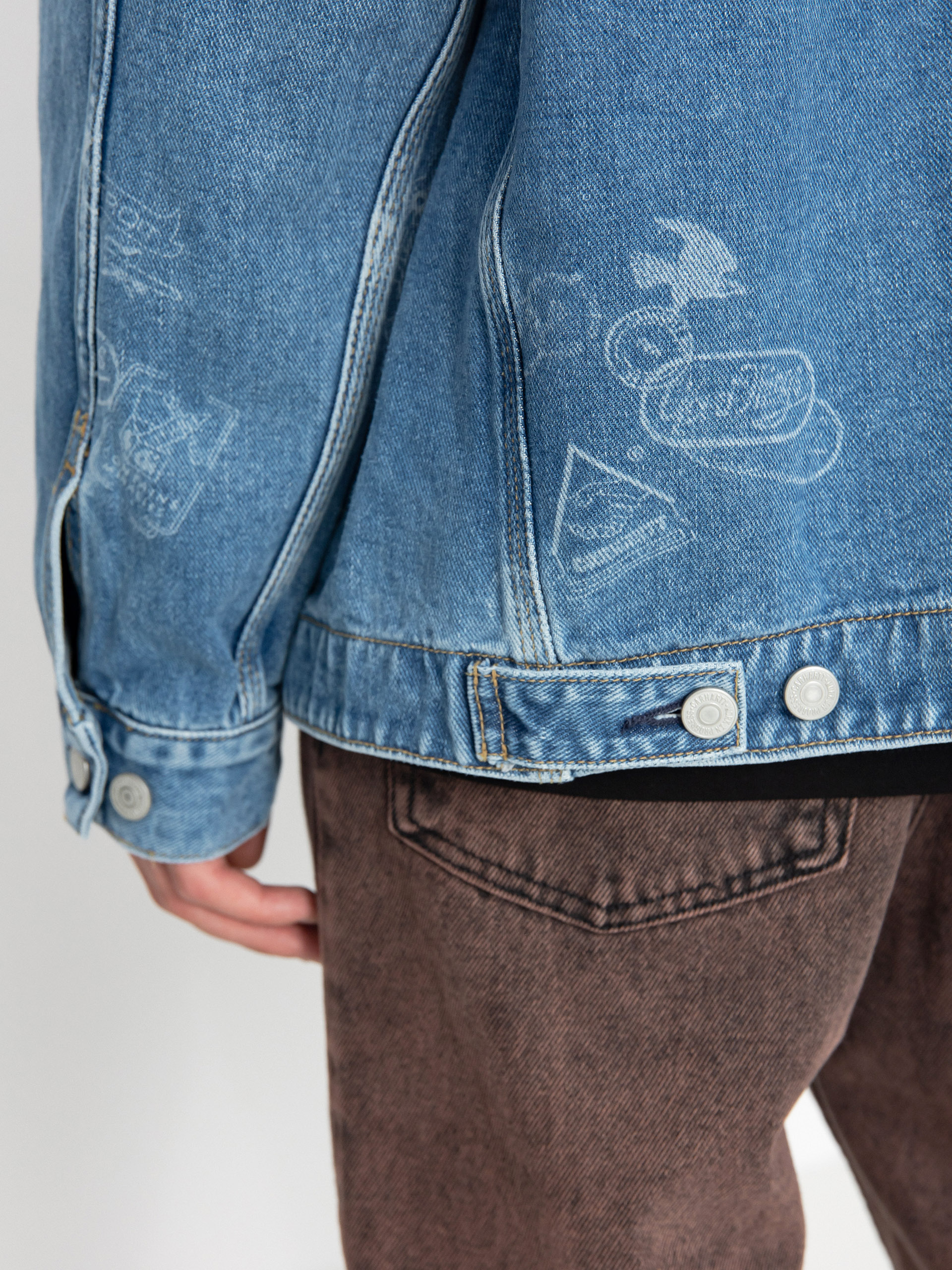 Carhartt WIP Stamp Jacket - blue (stamp print/blue)
