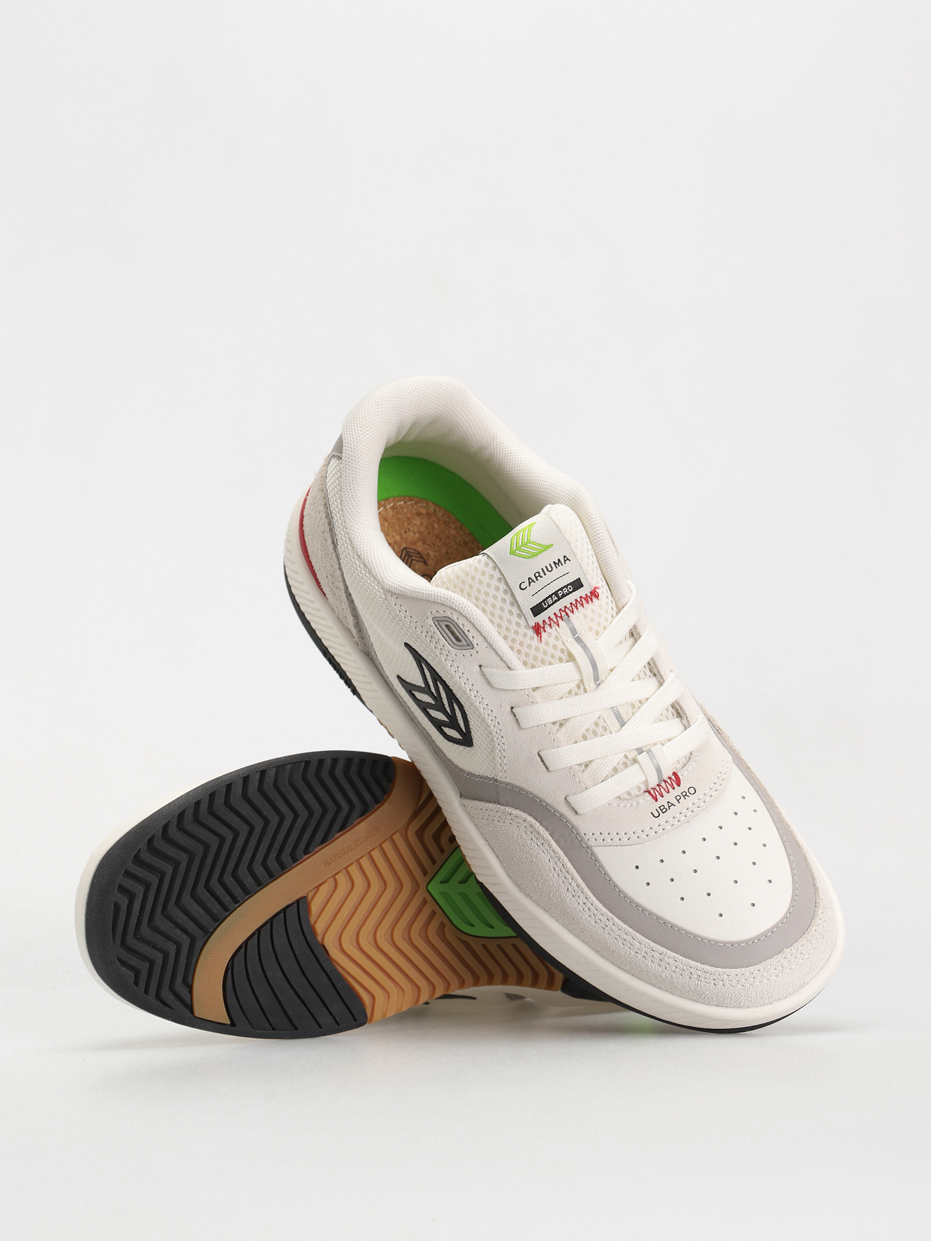 Cariuma UBA PRO Shoes (smoke white/red & black)