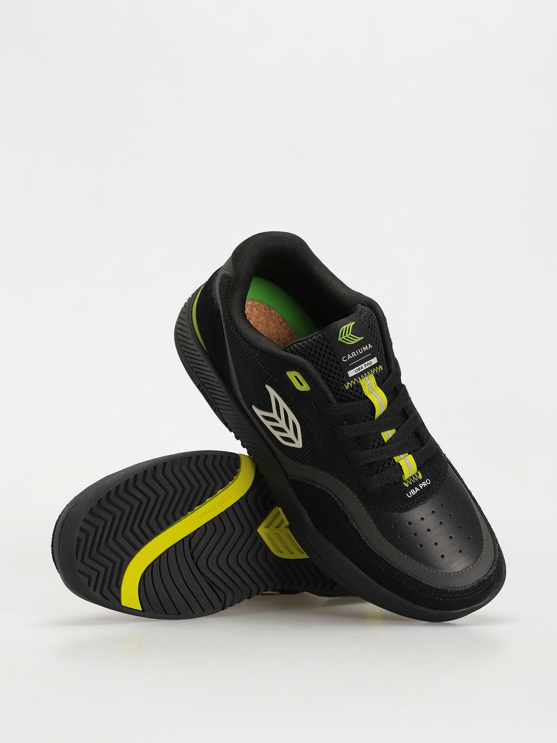 Cariuma UBA PRO Shoes (all black/green & off white)
