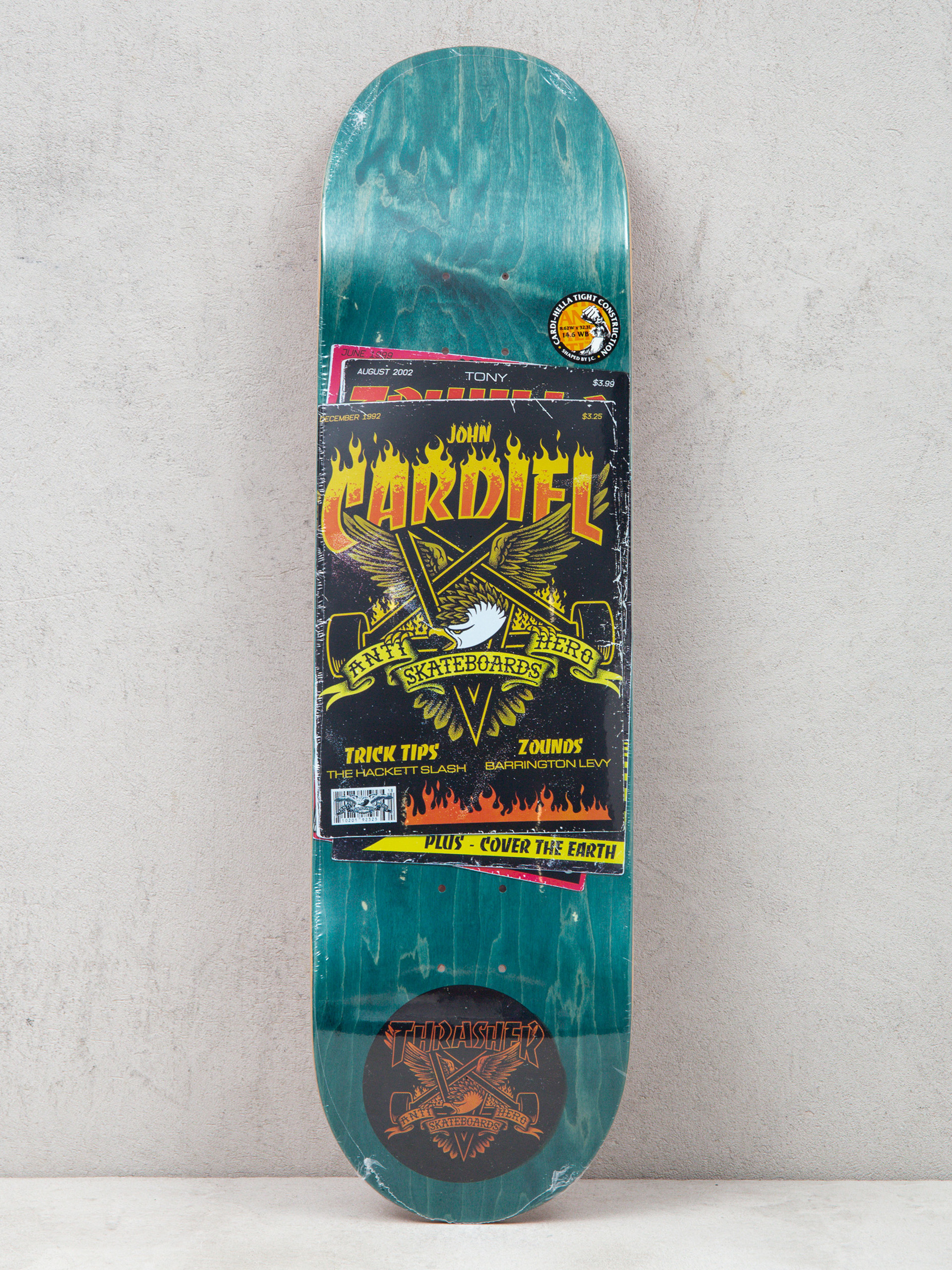 Antihero Cardiel Thrasher Deck (green)