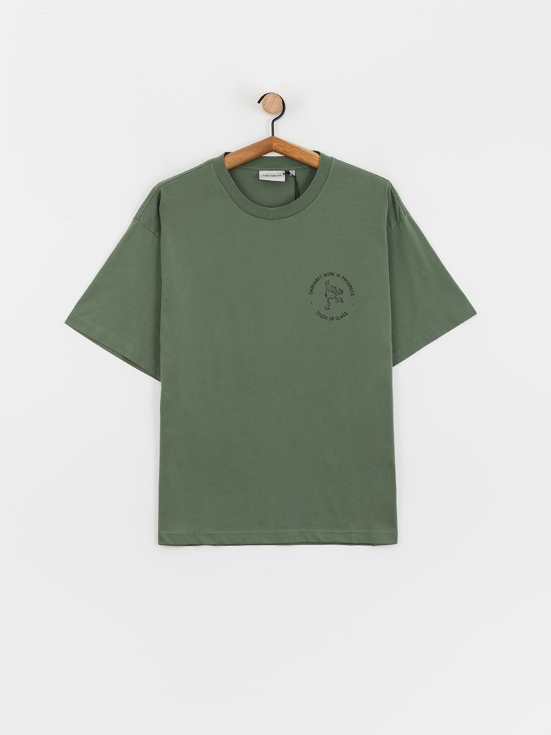 【関税込み】Carhartt Work In Progress グリーン Stamp Tシャツ Carhartt WIP Stamp T-Shirt - green (duck green/black)