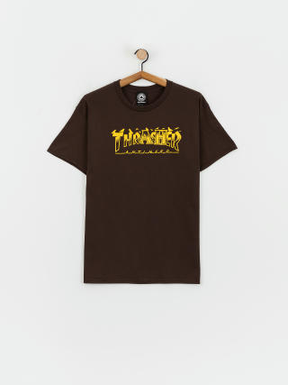 Thrasher Pigeon Mag T-Shirt (dark chocolate)