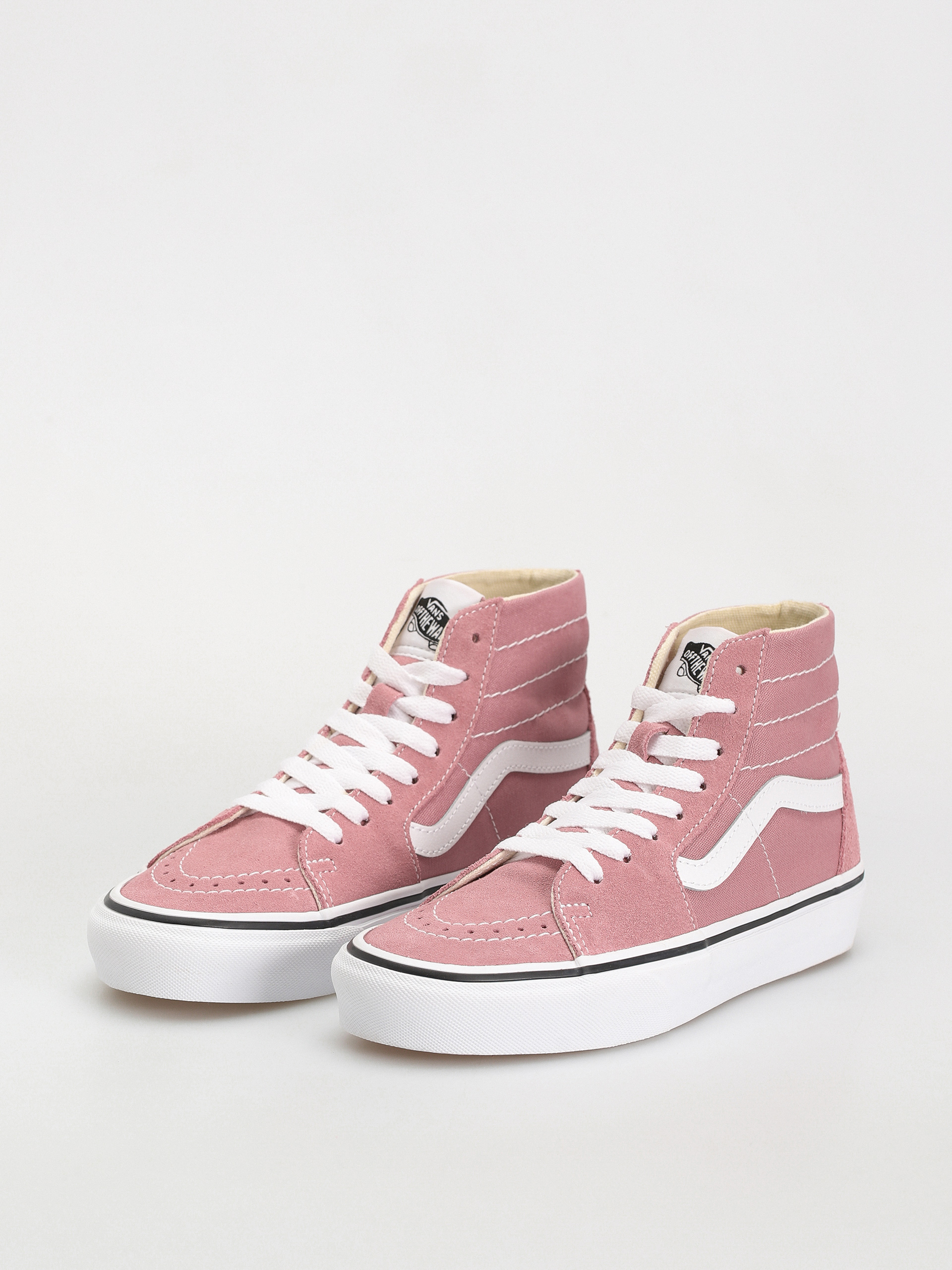 High top light pink vans hotsell