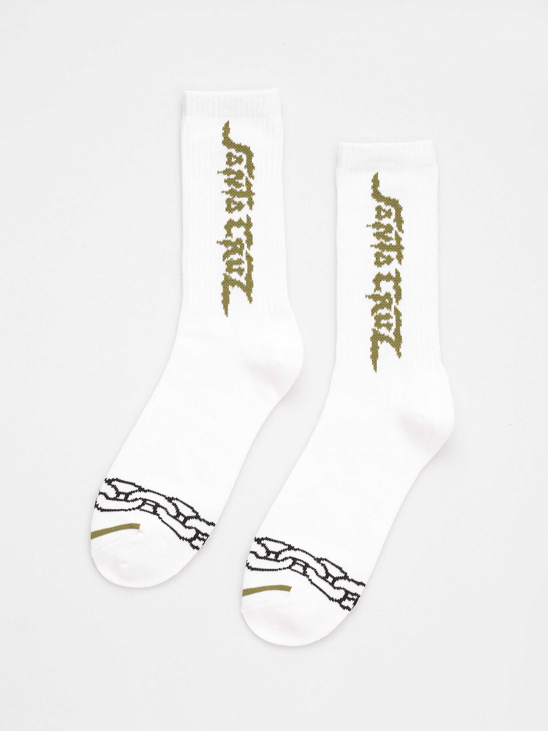 Santa Cruz Socks Dungeon Strip (white)