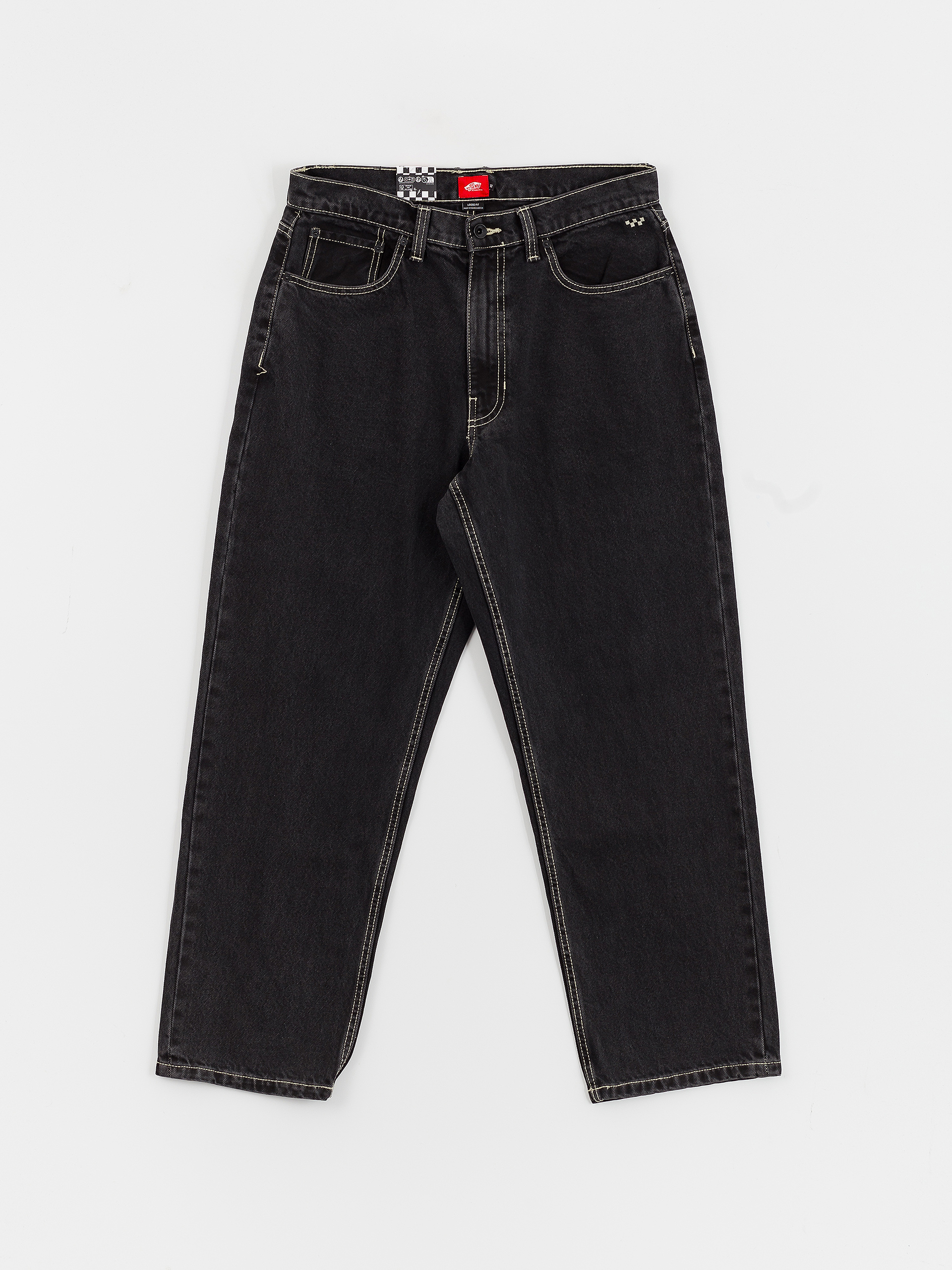 Vans Pants Skate Check Skate Loose Denim black (pavement)