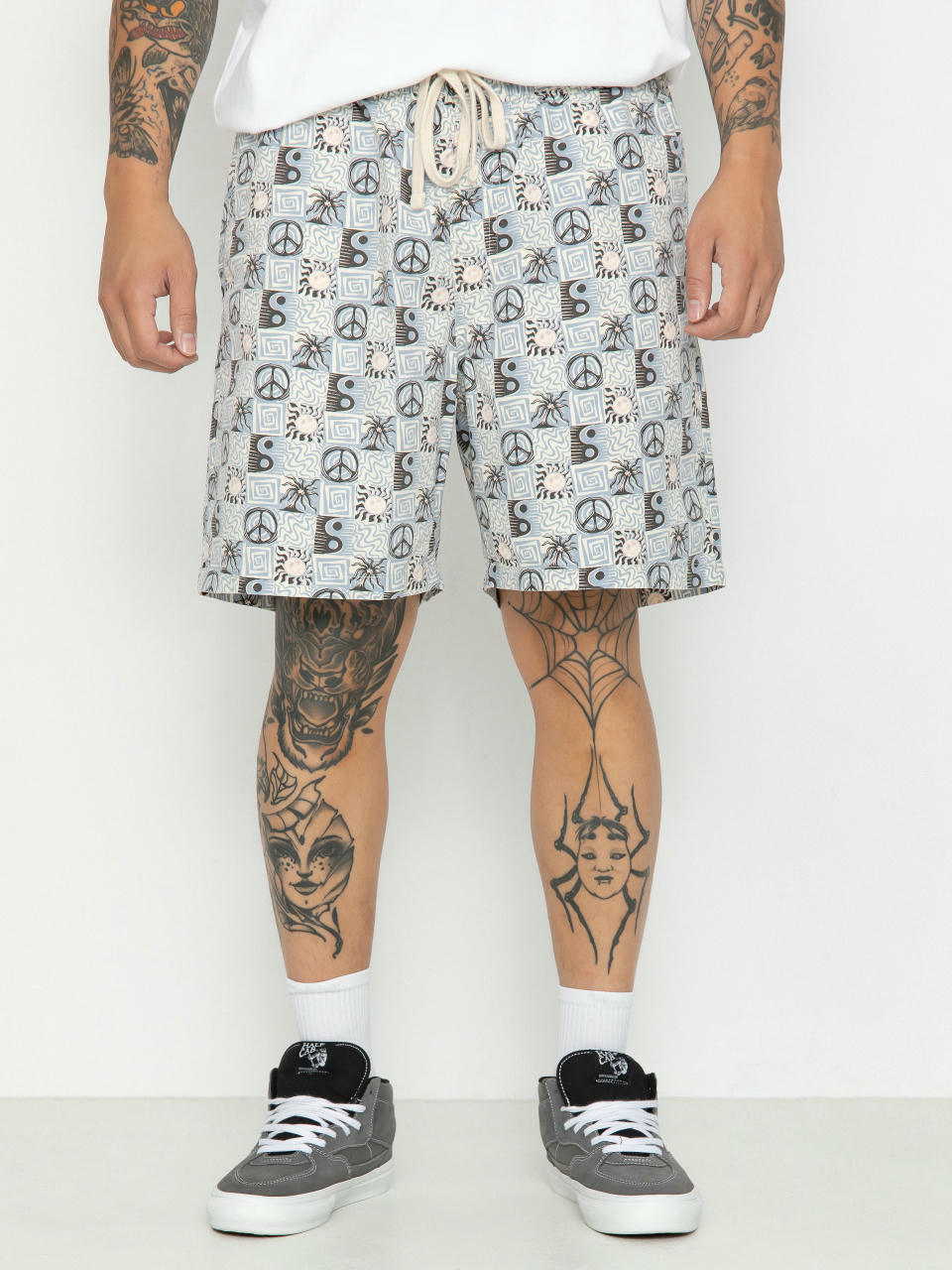 Vans Range Relaxed Elastic Shorts (dusty blue/marshmallow)