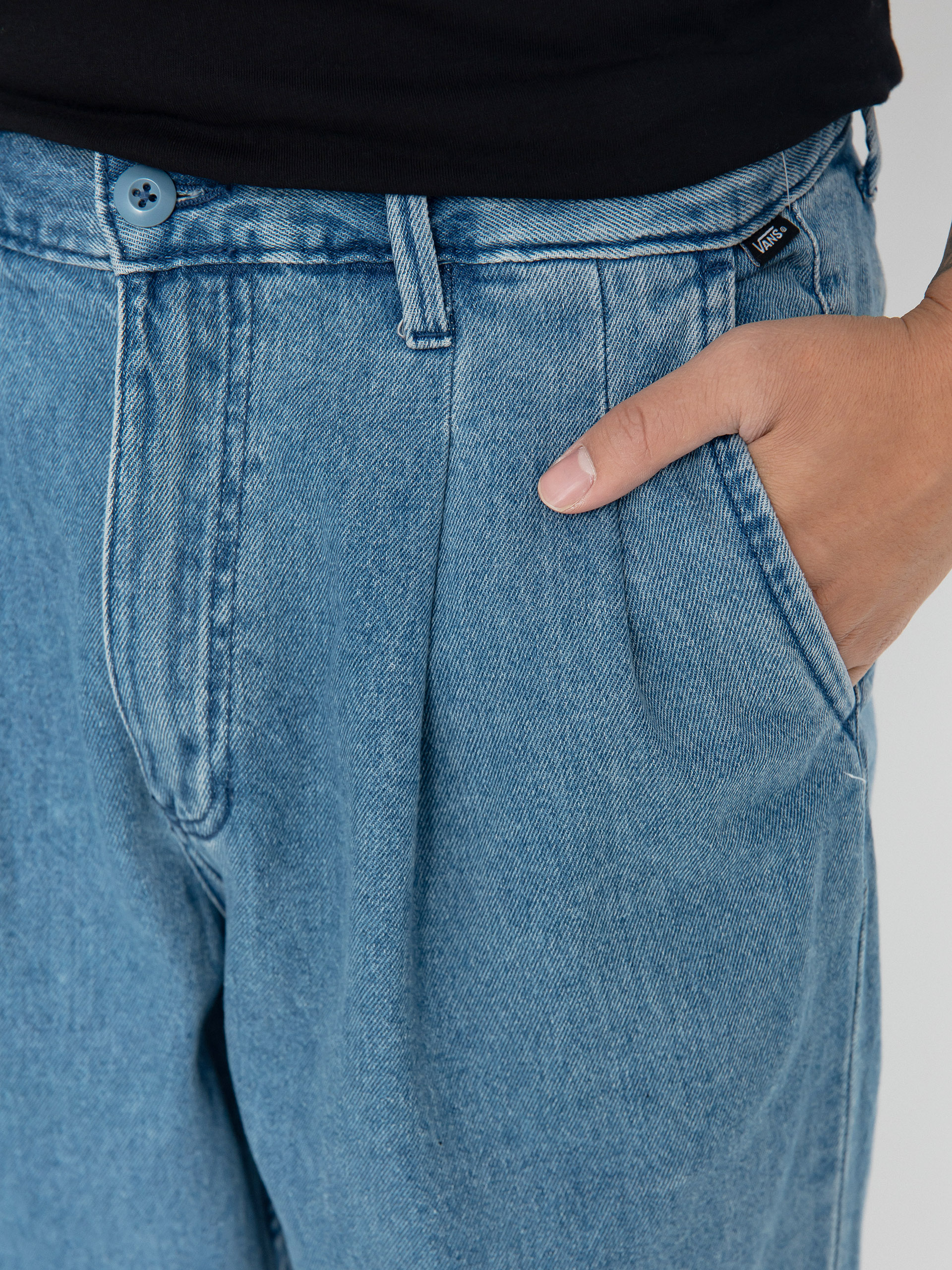 Vans Authentic Chino Loose Tapered Pltd Dm Pants (stonewash/blue)