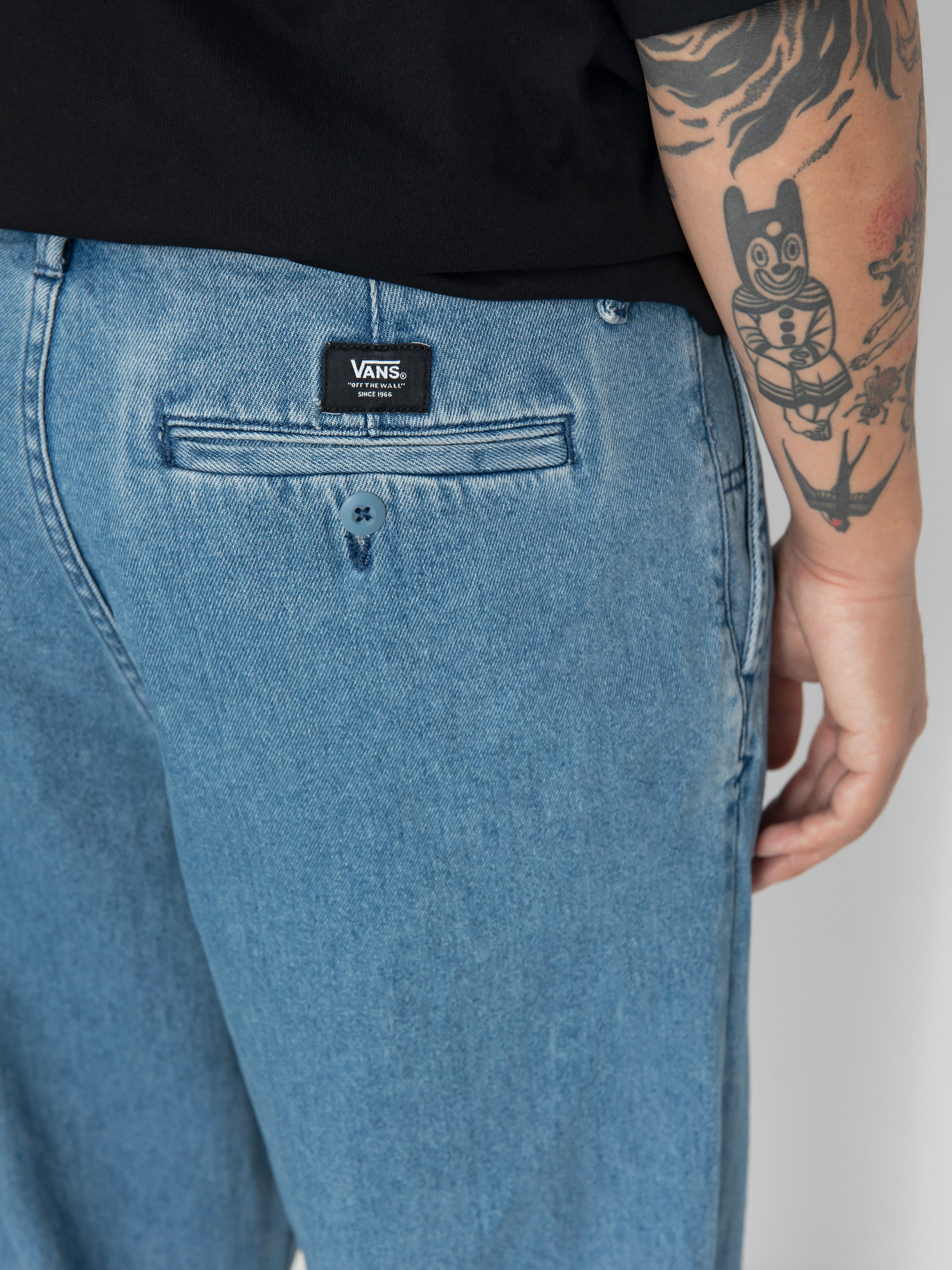 Vans Authentic Chino Loose Tapered Pltd Dm Pants (stonewash/blue)