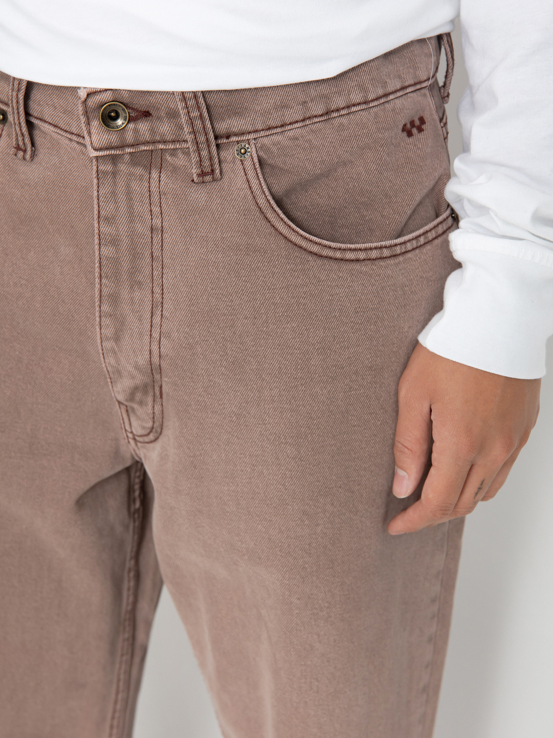 Vans Pants Skate Check 5 Skate Loose Denim (deep taupe)