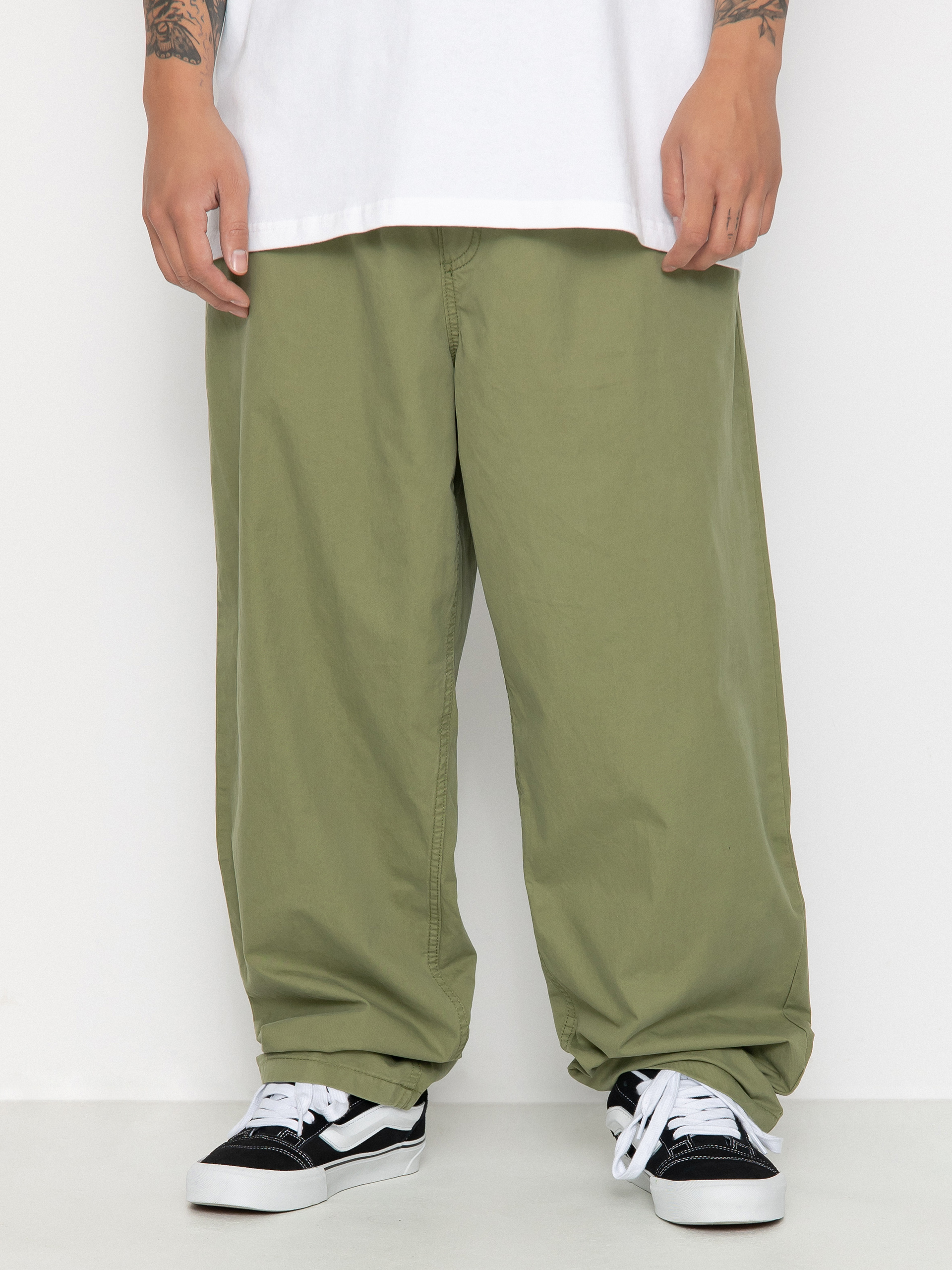 Vans Range Baggy Tapered Elastic Waist Pants green loden green