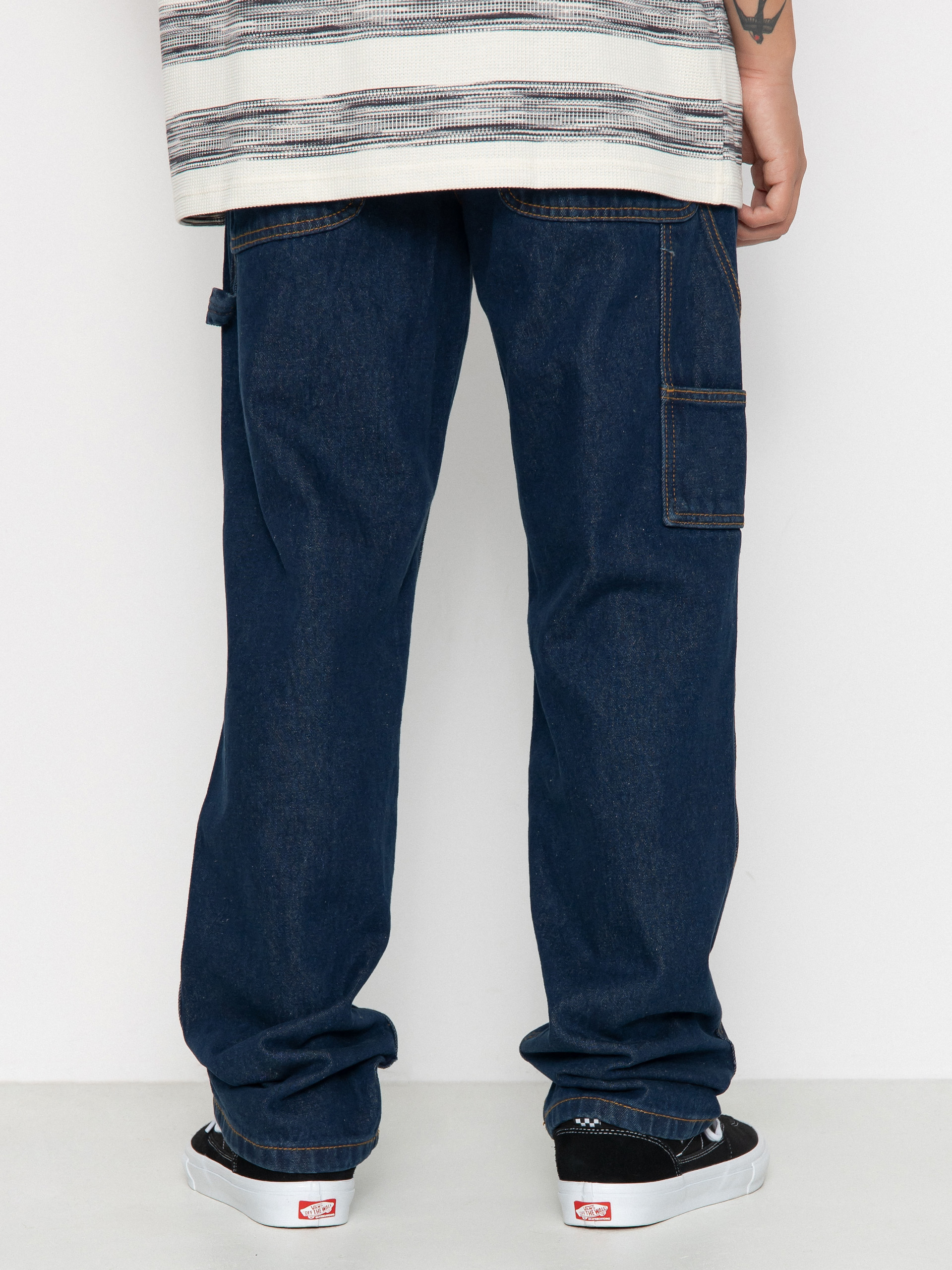 Vans Drill Chore Relaxed Carpenter Denim Pants navy blue dark denim