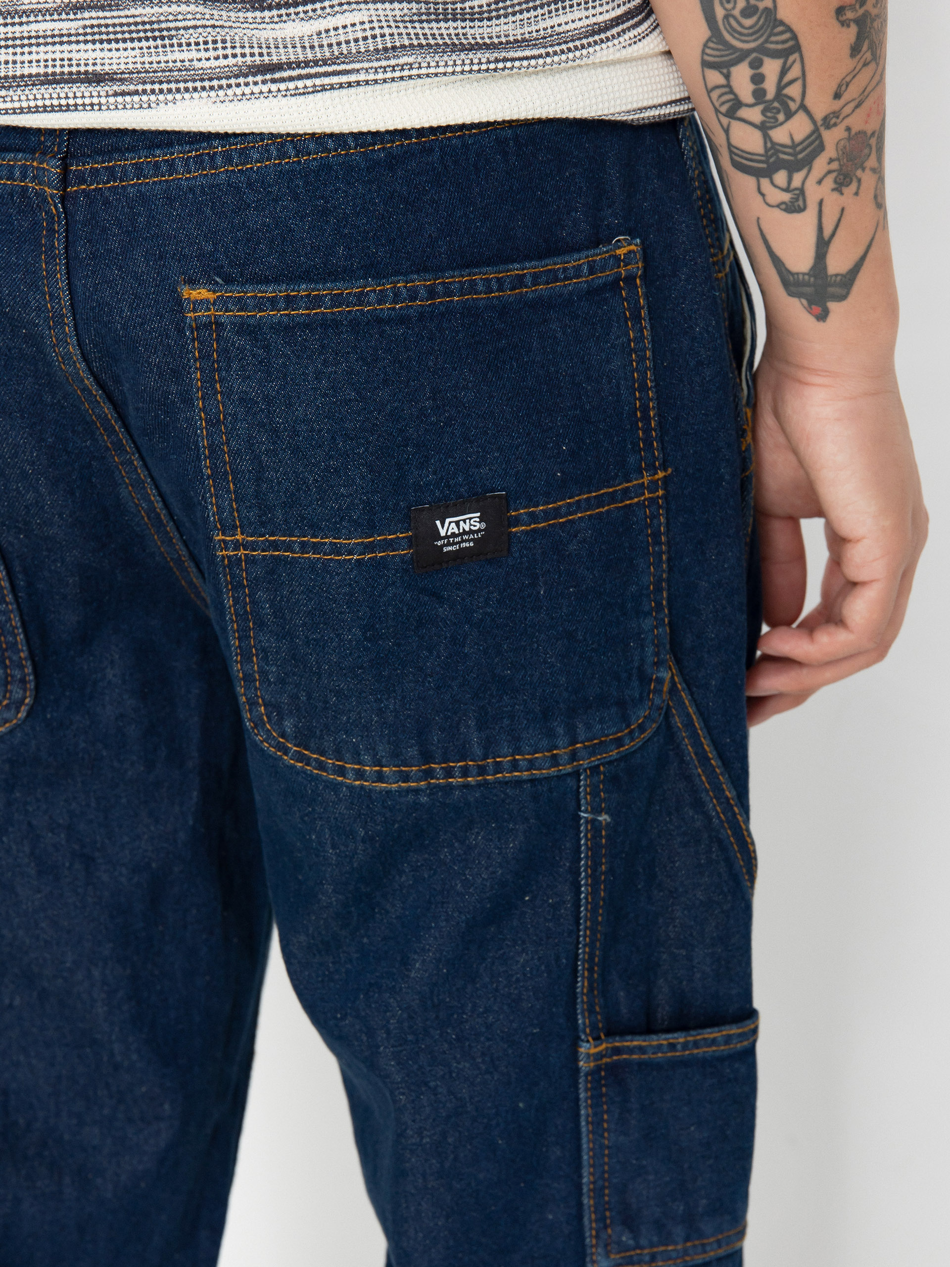 Vans Drill Chore Relaxed Carpenter Denim Pants (dark denim)