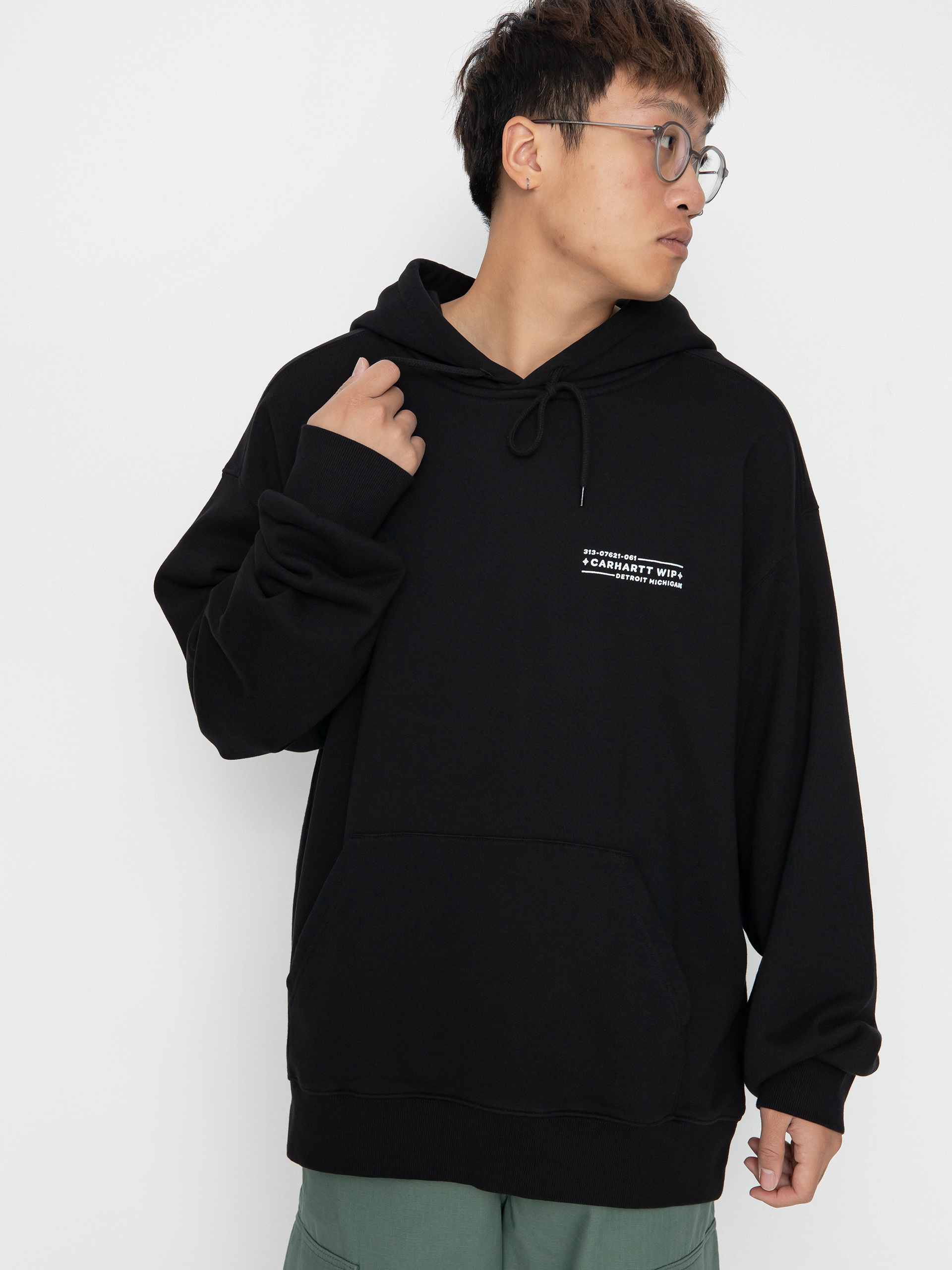 パーカー・フーディ CARHARTT HOODED STAMP SWEATSHIRT 4FK1371 CARHARTT WIP Stamp hooded cotton sweatshirt | Harvey Nichols