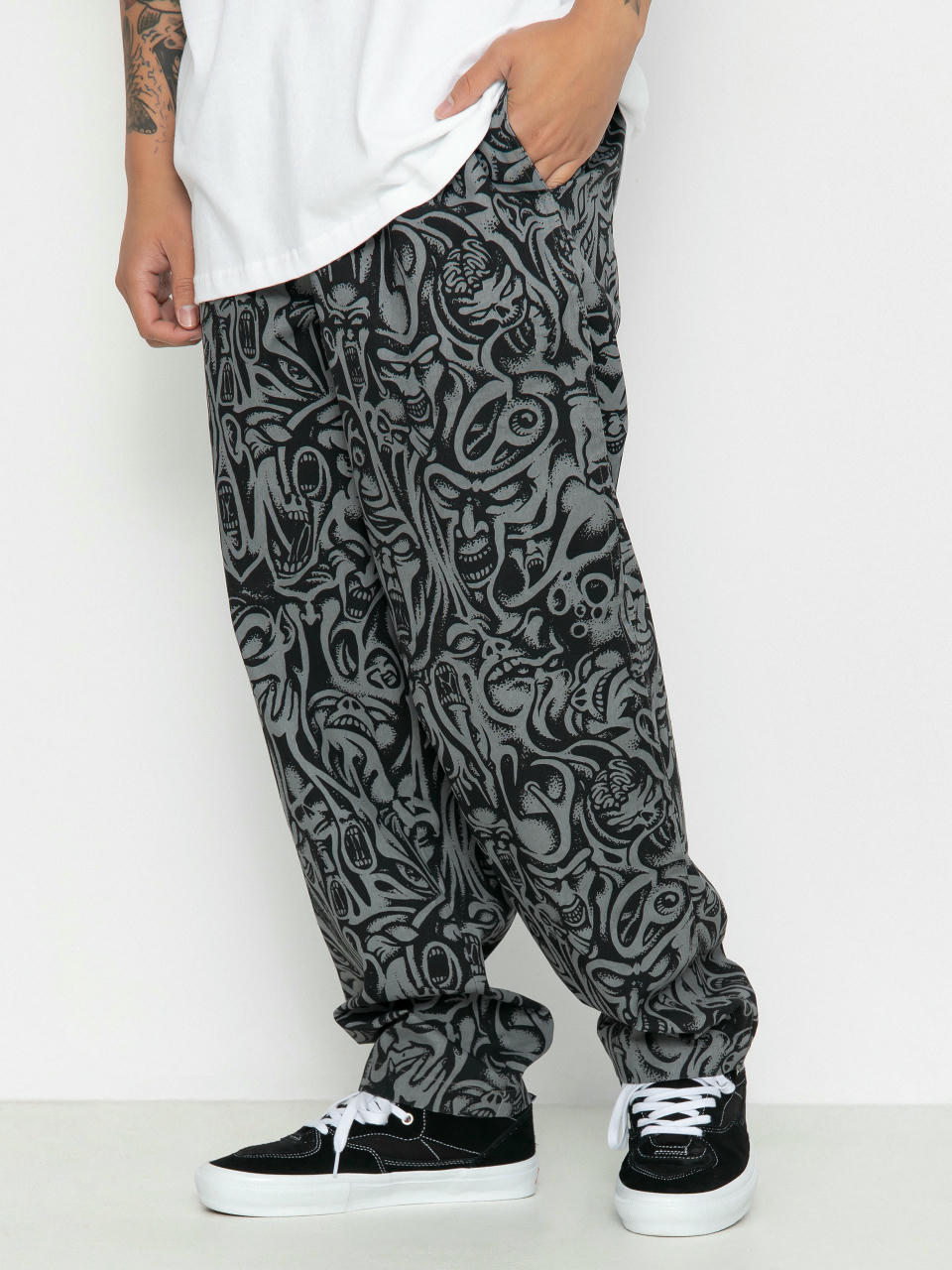 Santa Cruz Tab Pant Pants (grey knox faces)