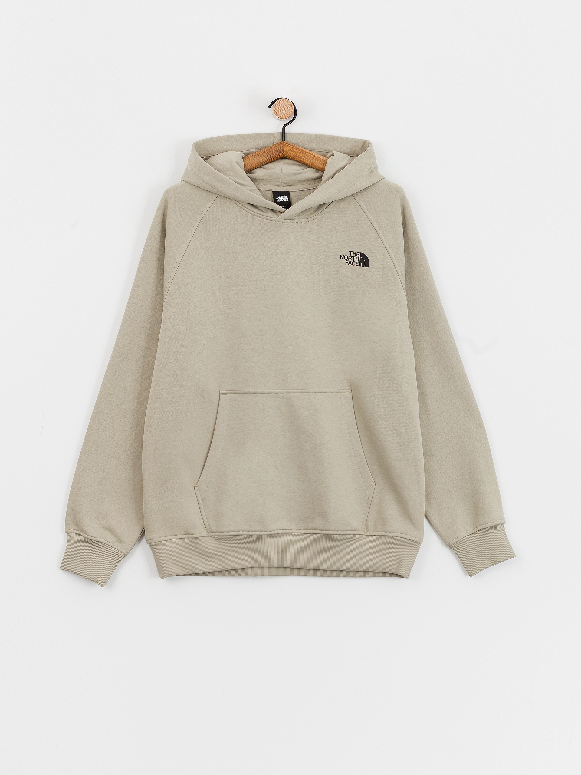 The North Face Raglan Redbox Graphic Infill HD Hoodie (clay grey/tnf black 3d)