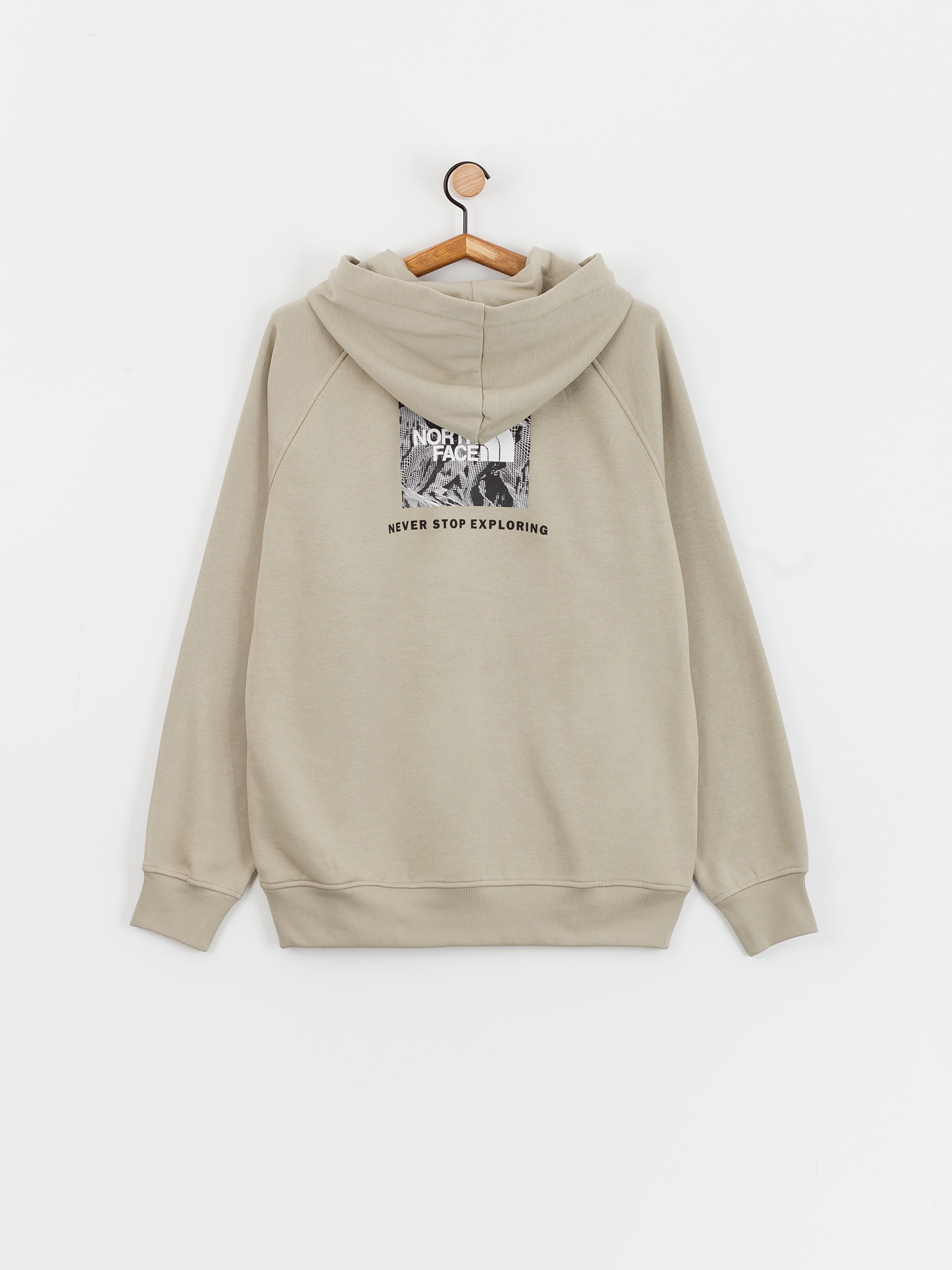 The North Face Raglan Redbox Graphic Infill HD Hoodie grey (clay