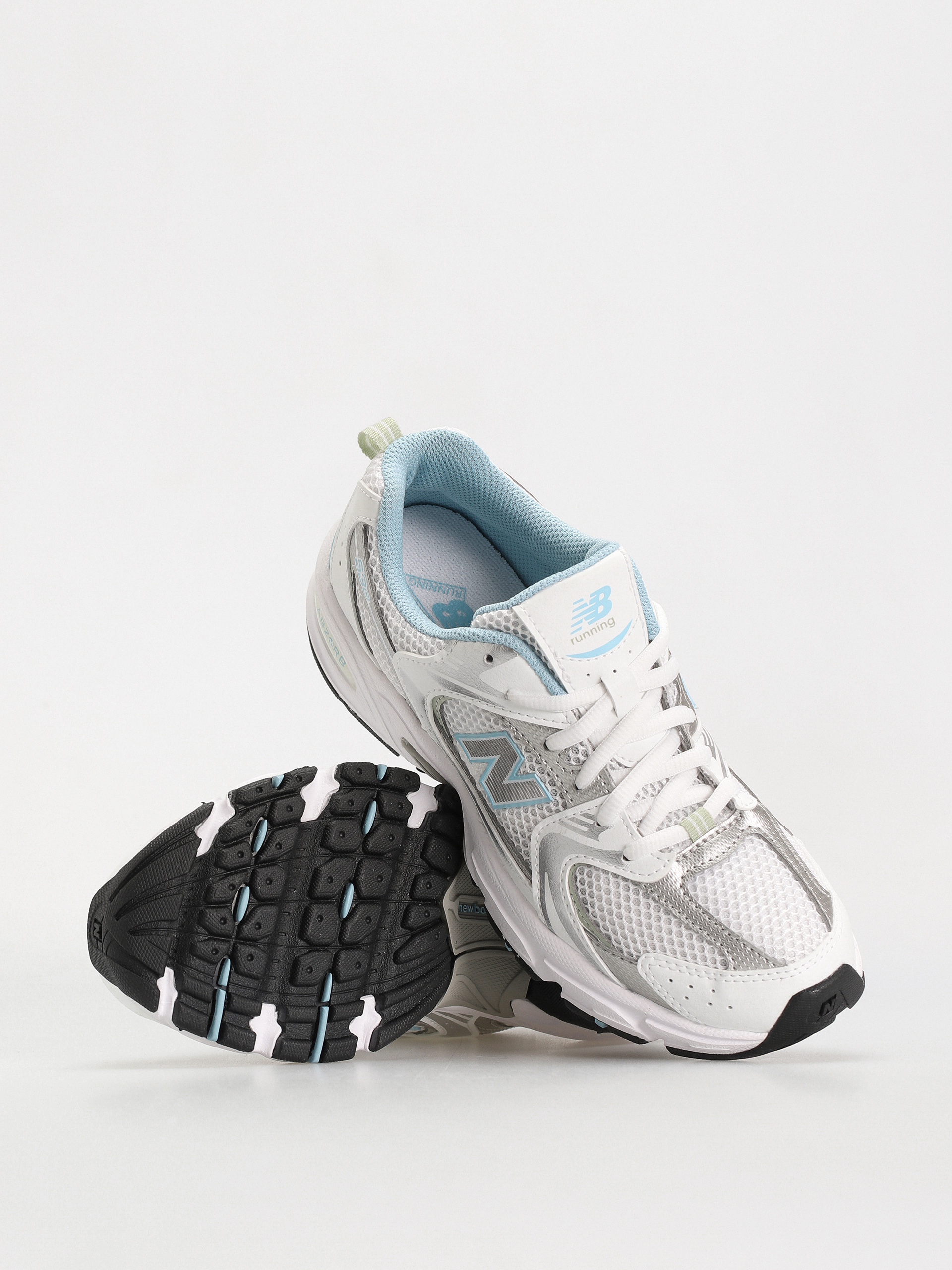 New Balance 530 JR Shoes (white silver blue)