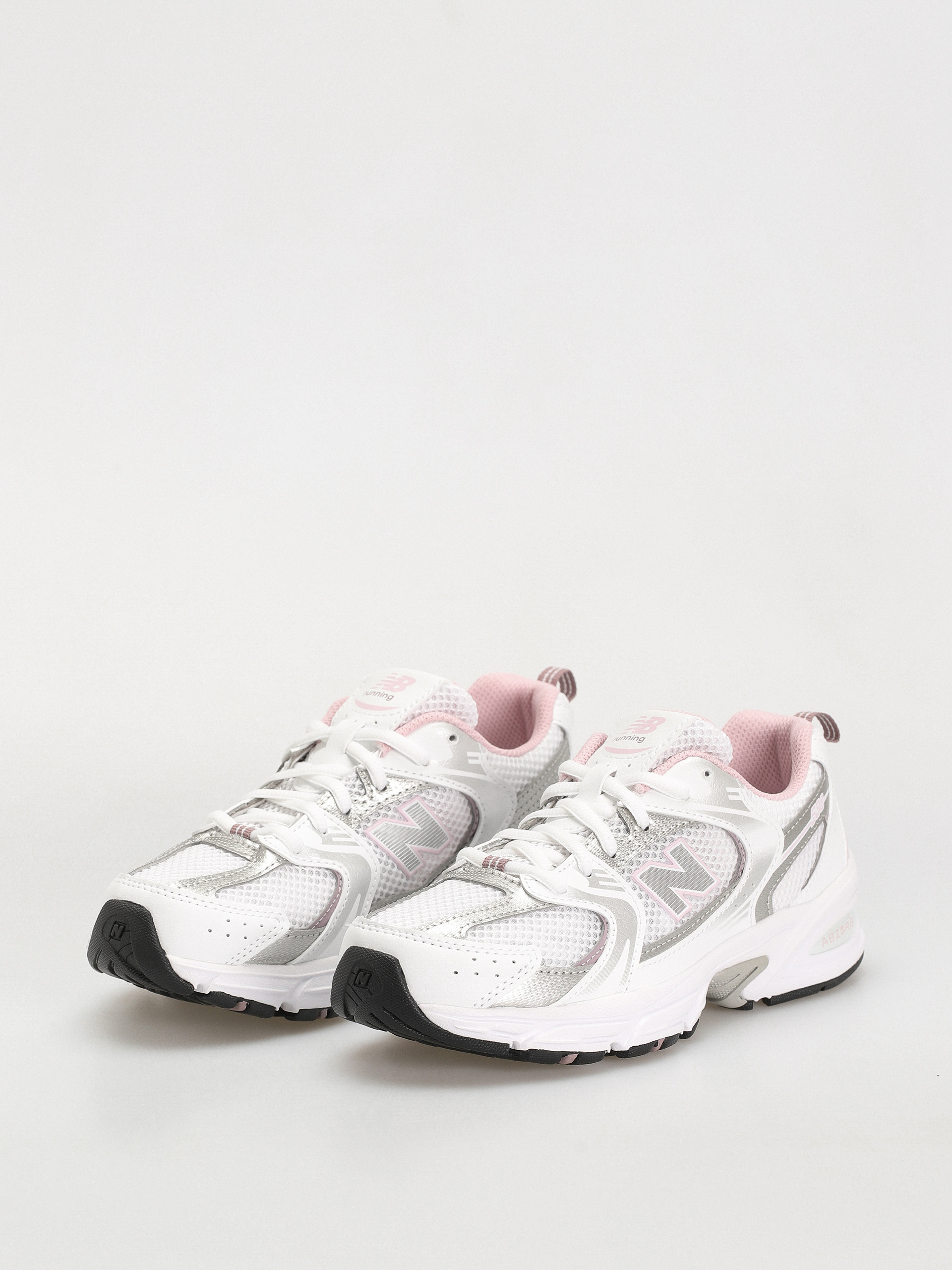 New Balance 530 JR Shoes (white silver pink)