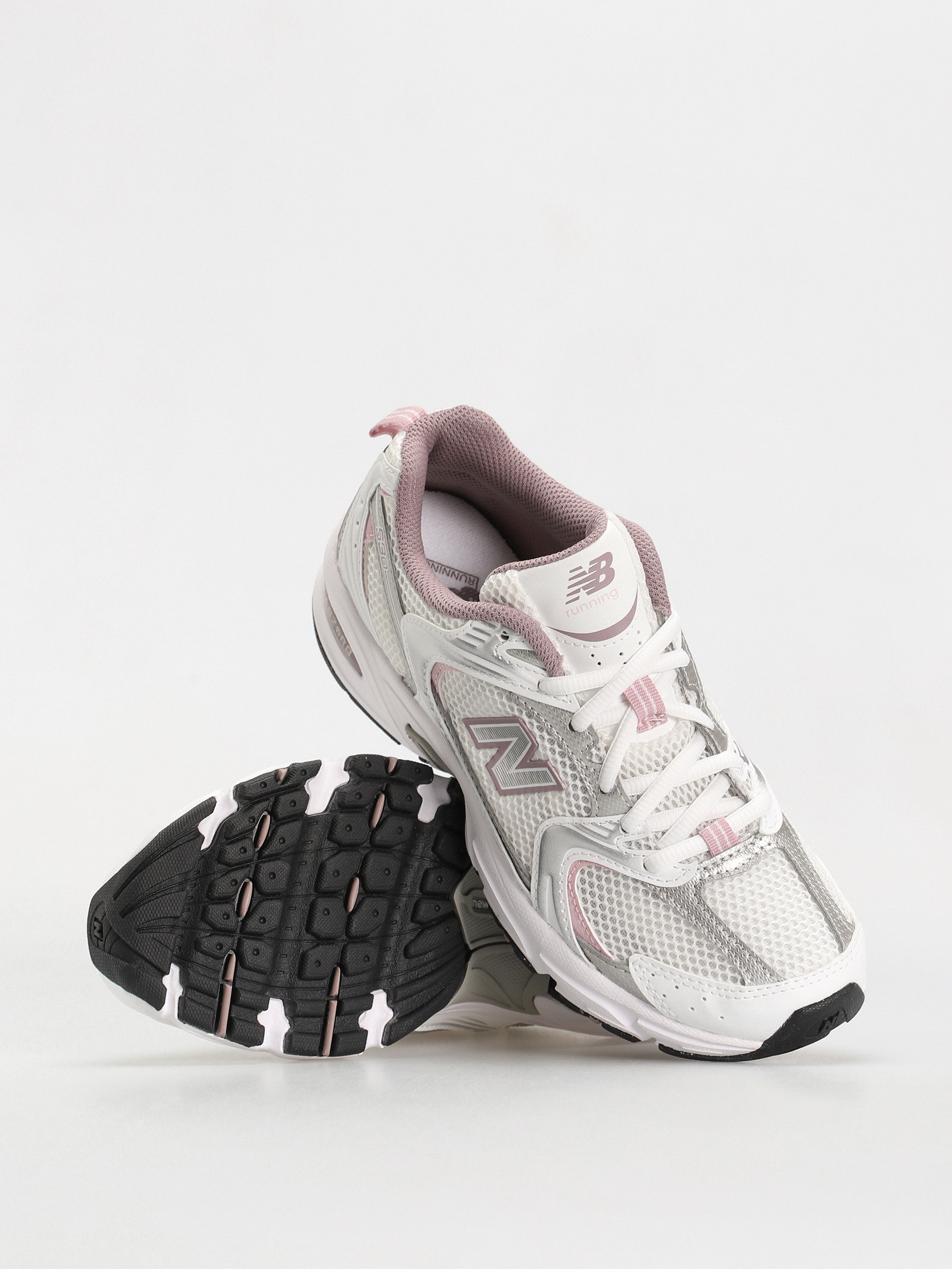 New Balance 530 Shoes (white silver pink)
