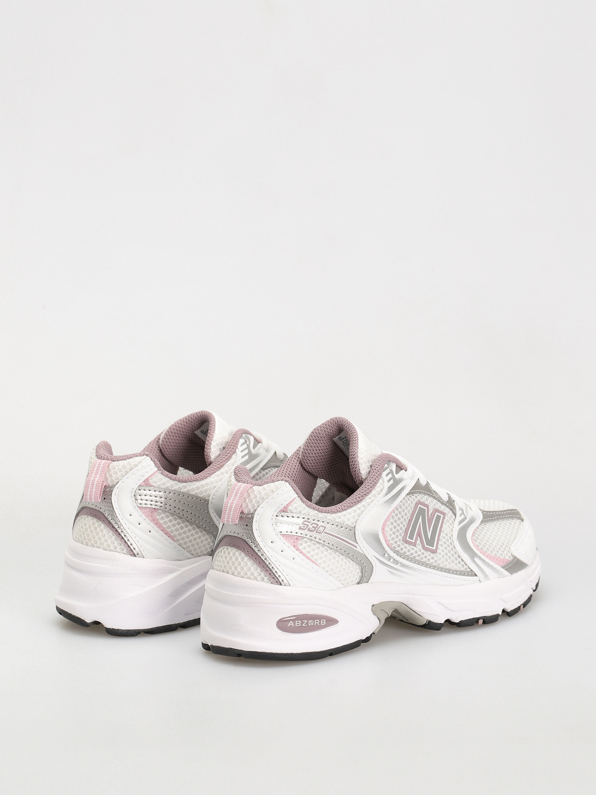 New Balance 530 Shoes (white silver pink)