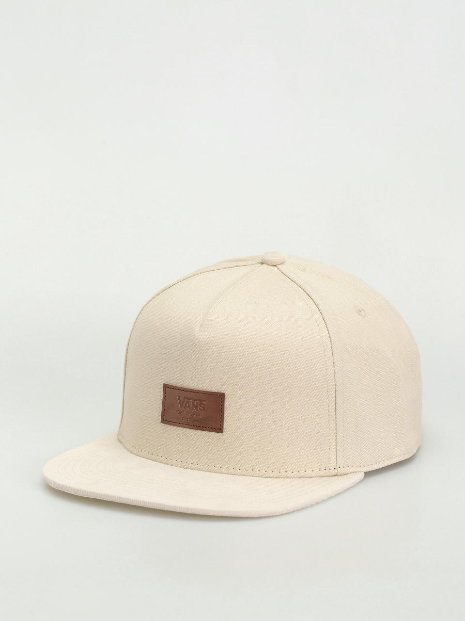 Vans Off The Wall Patch Snapback Cap (oatmeal)