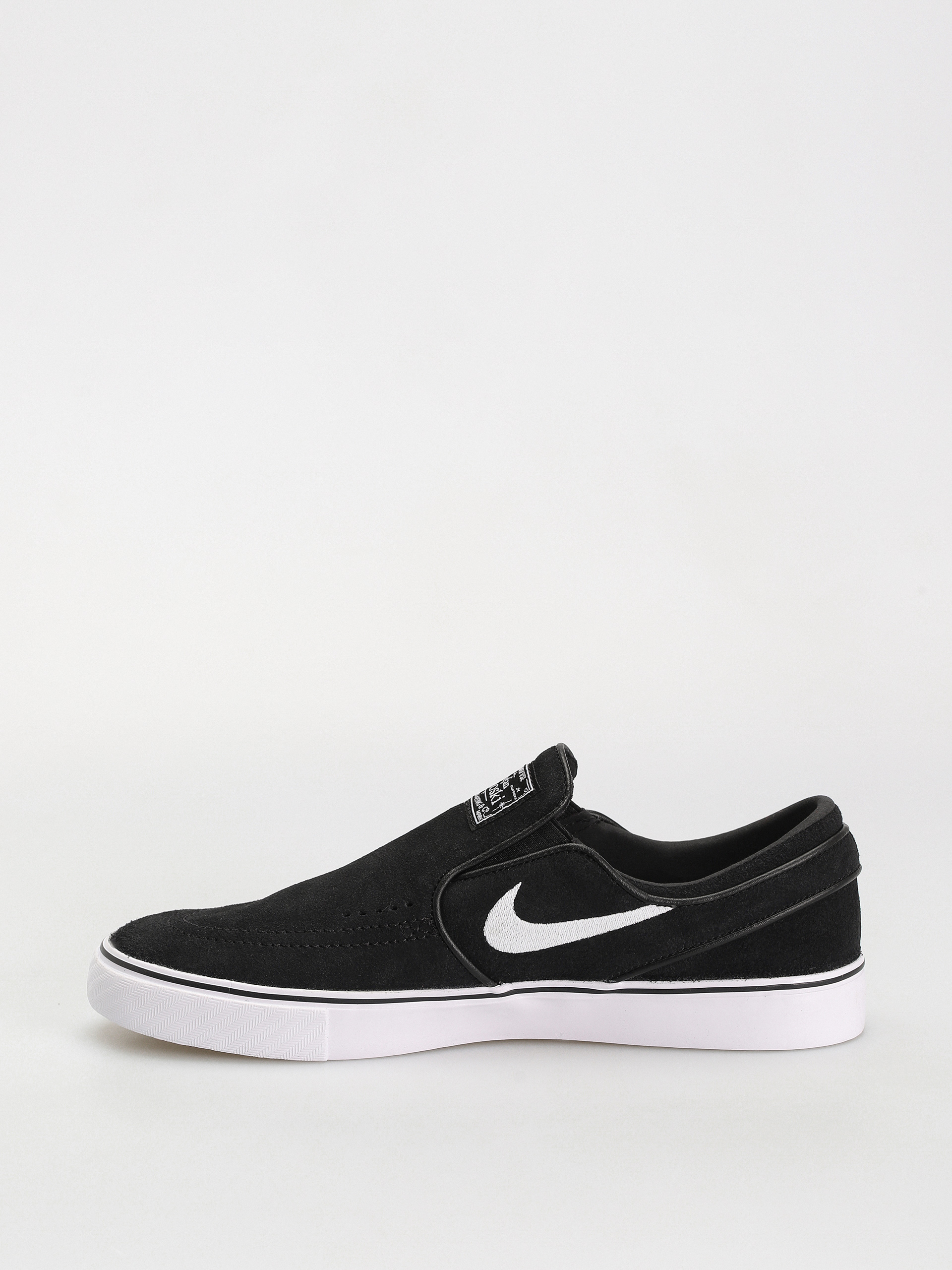 Nike janoski slip on black white hotsell