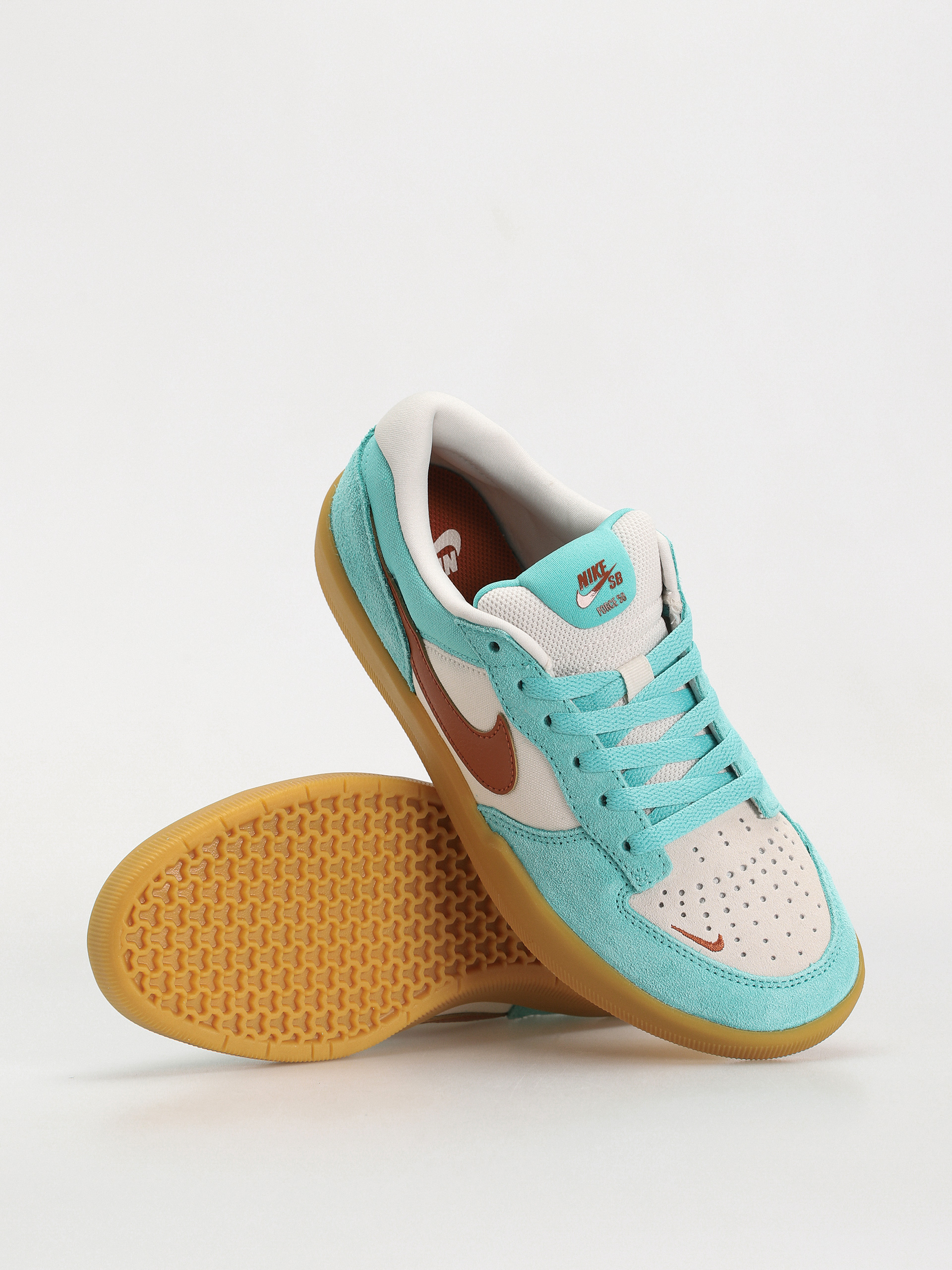 Nike SB Force 58 Shoes - multicolor (green frost/dark russet  display picture 1