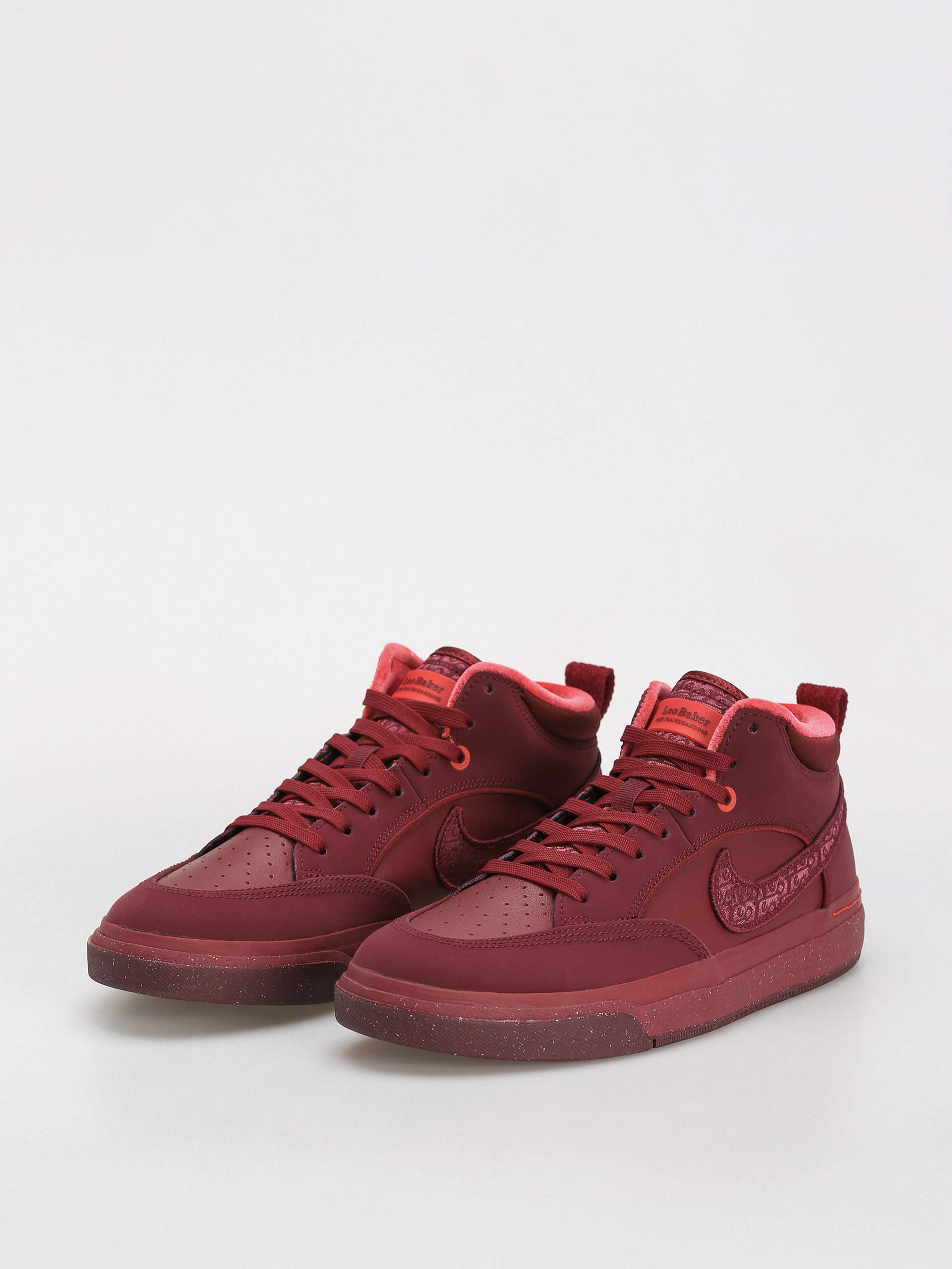 Nike SB React Leo Prm Shoes (dark beetroot/dark beetroot team red)