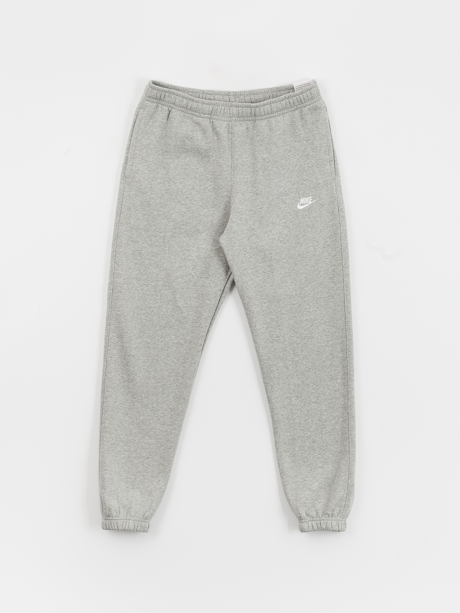 nike club cuffed fleece pants grey