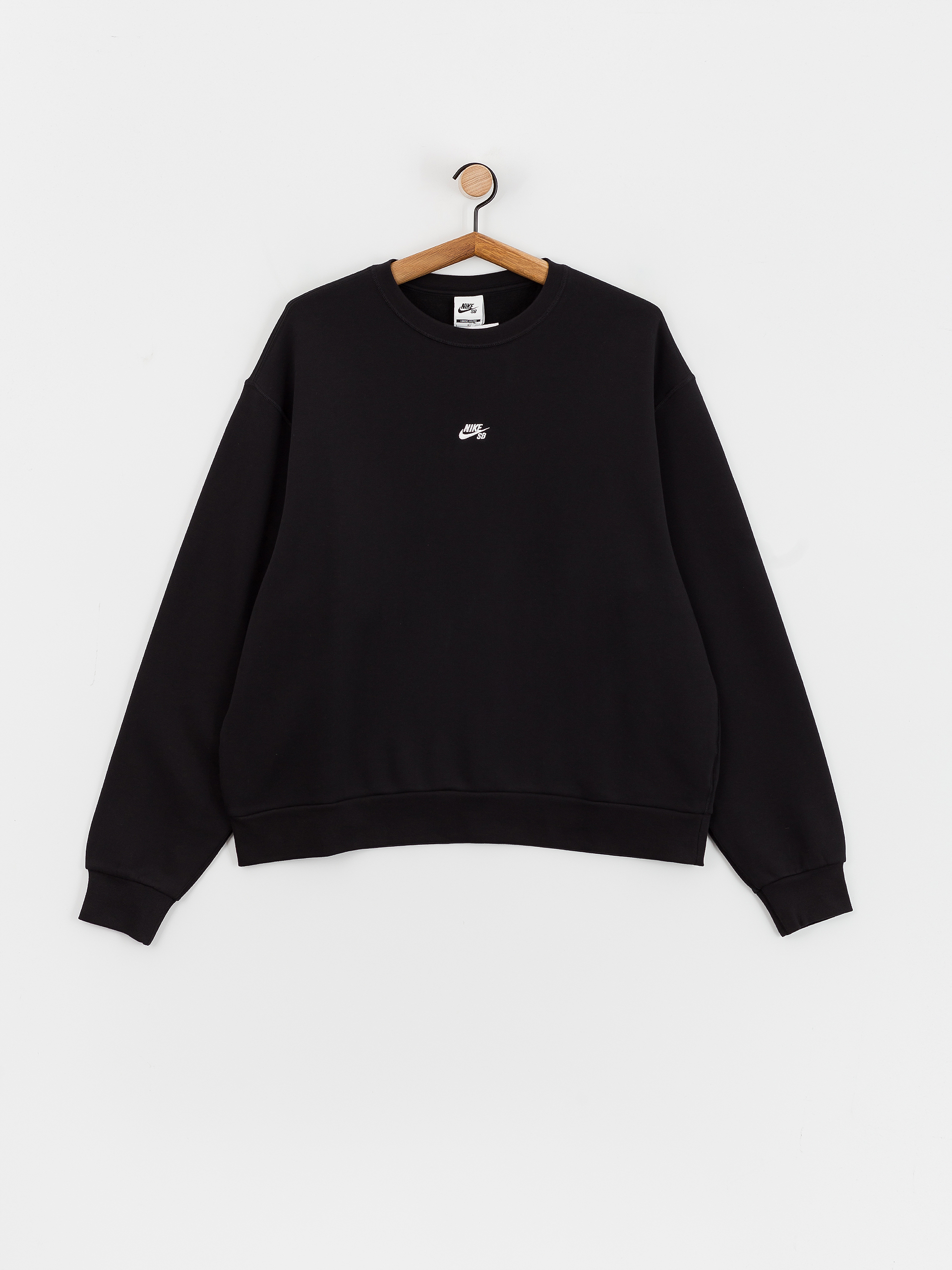 Black and white crew neck on sale