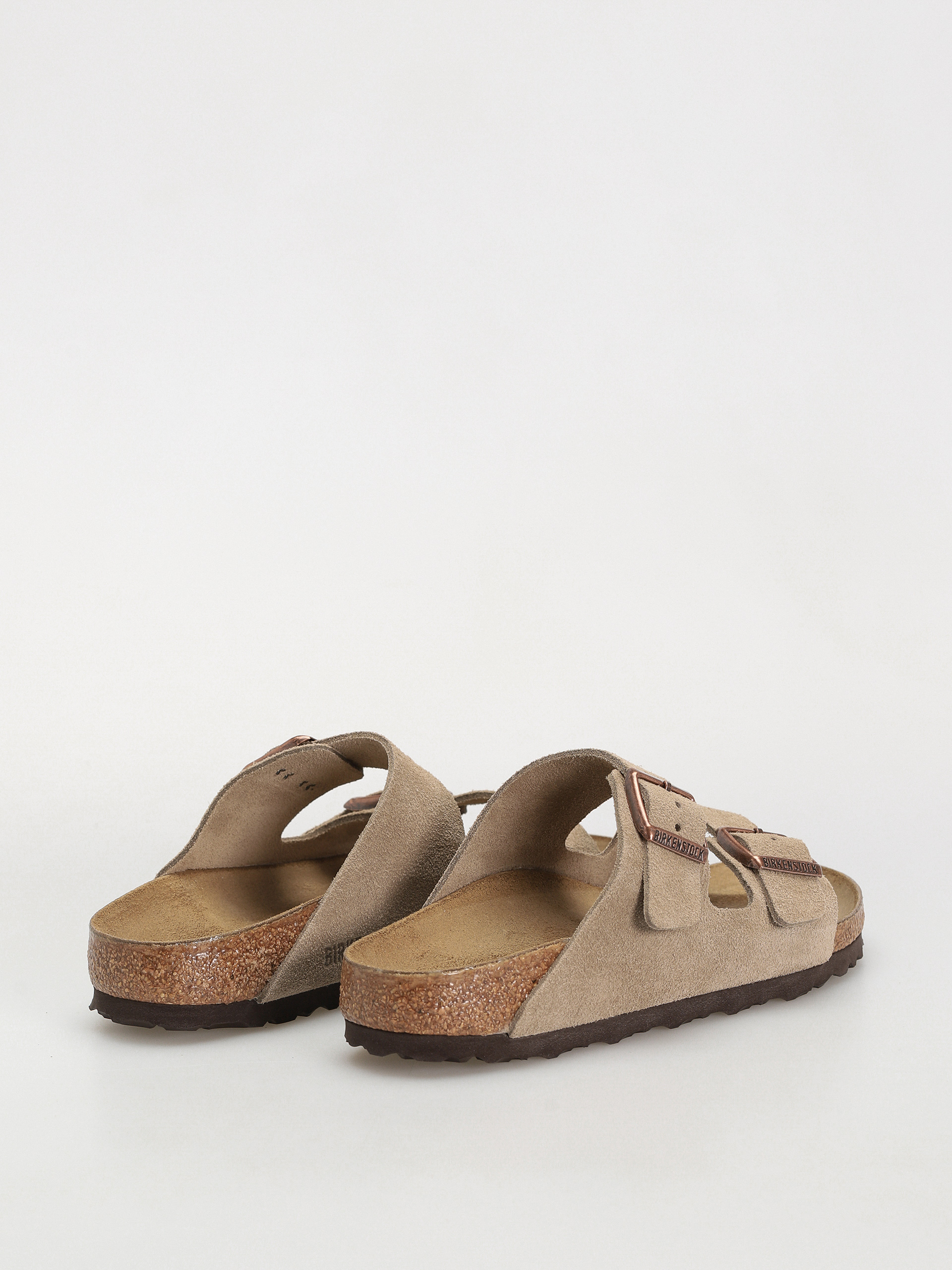 Birkenstock Arizona Suede Leather Narrow Wmn Flip Flops (taupe)