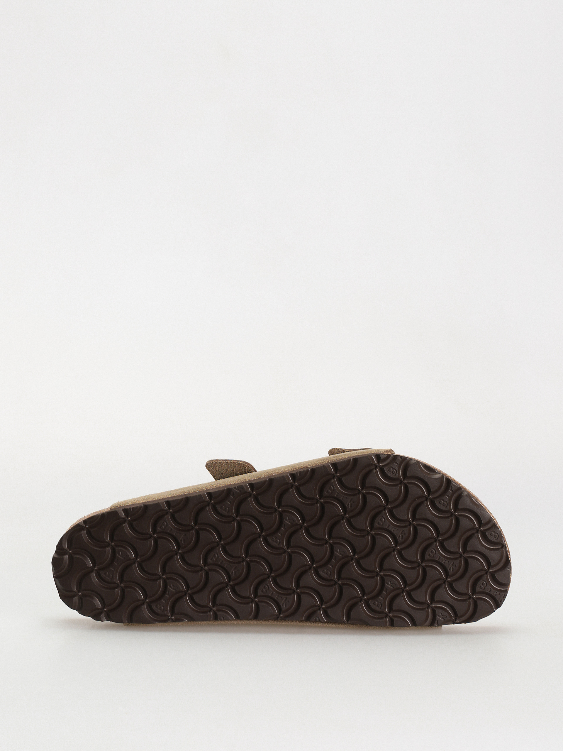 Birkenstock Arizona Suede Leather Regular Flip Flops (taupe)