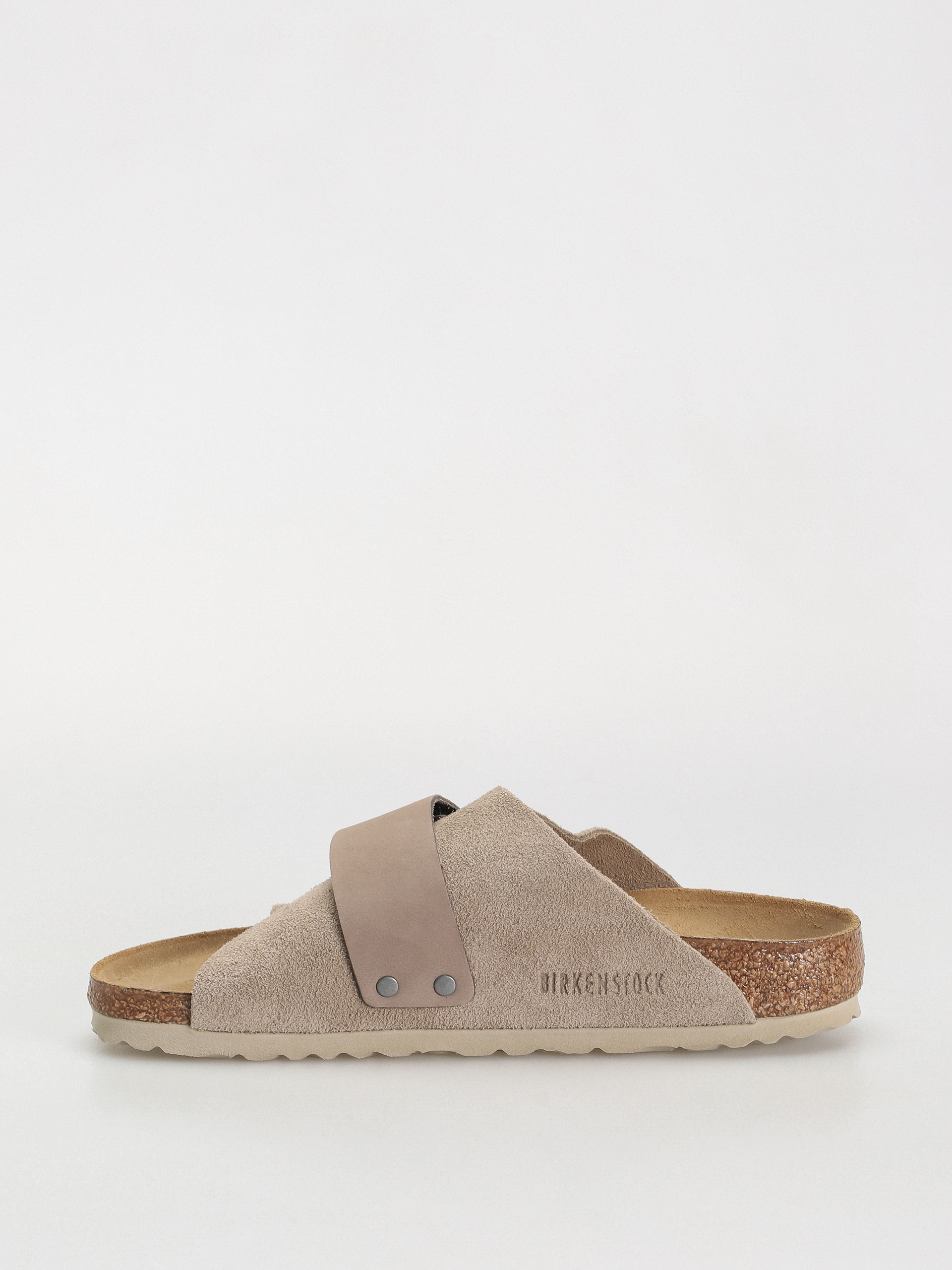 Birkenstock Kyoto Nubuck Suede Leather Narrow Wmn Flip Flops (taupe)
