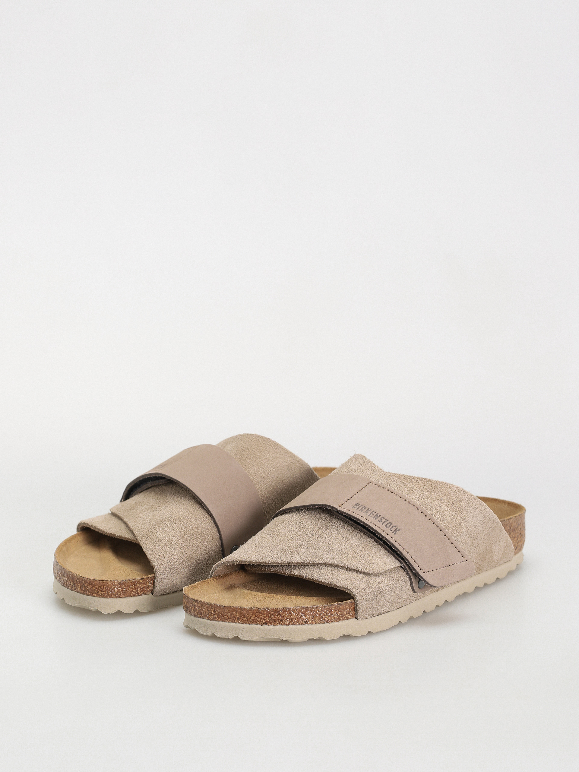 Birkenstock Kyoto Nubuck Suede Leather Narrow Wmn Flip-flops (taupe)