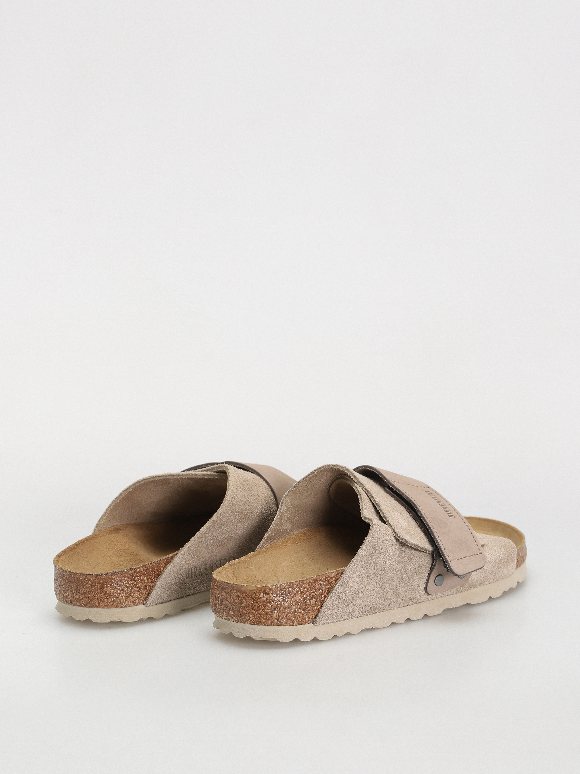 Birkenstock Kyoto Nubuck Suede Leather Narrow Wmn Flip Flops (taupe)
