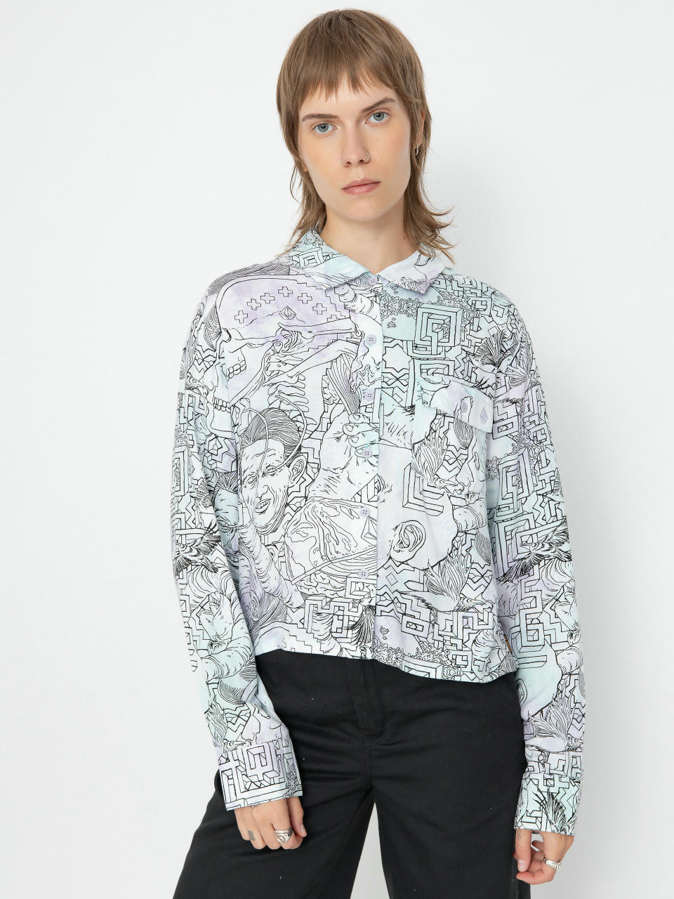 Volcom Fa Ed Merlin Murray Ls Shirt Wmn (multi)