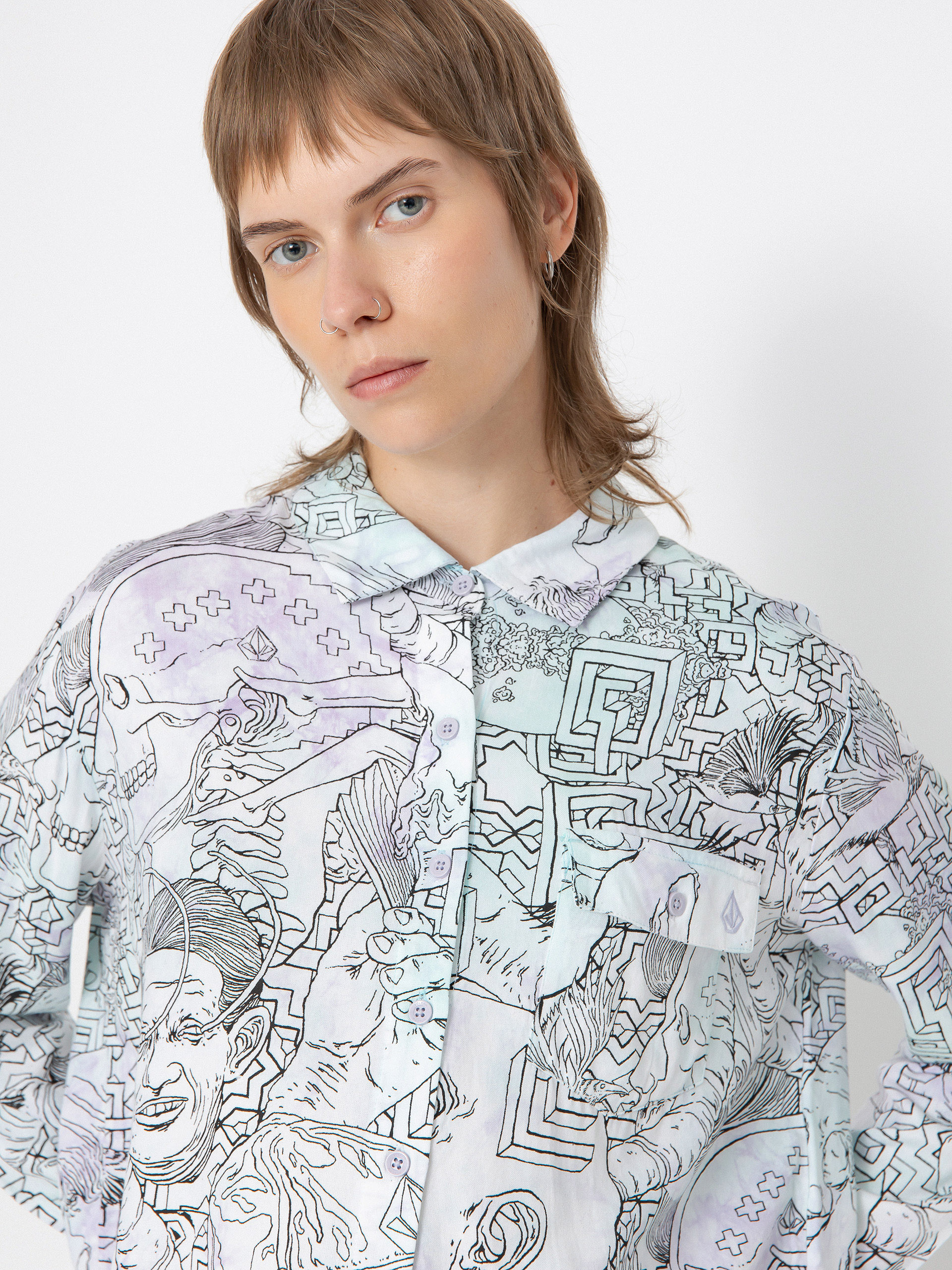 Volcom Fa Ed Merlin Murray Ls Shirt Wmn (multi)