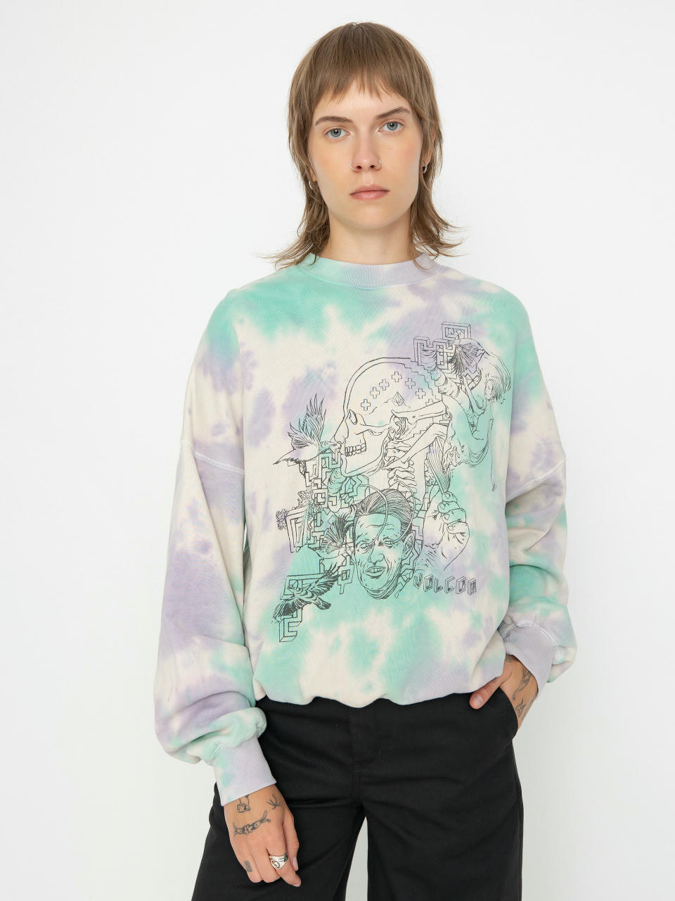 Volcom Fa Ed Merlin Murray Sweatshirt Wmn (multi)