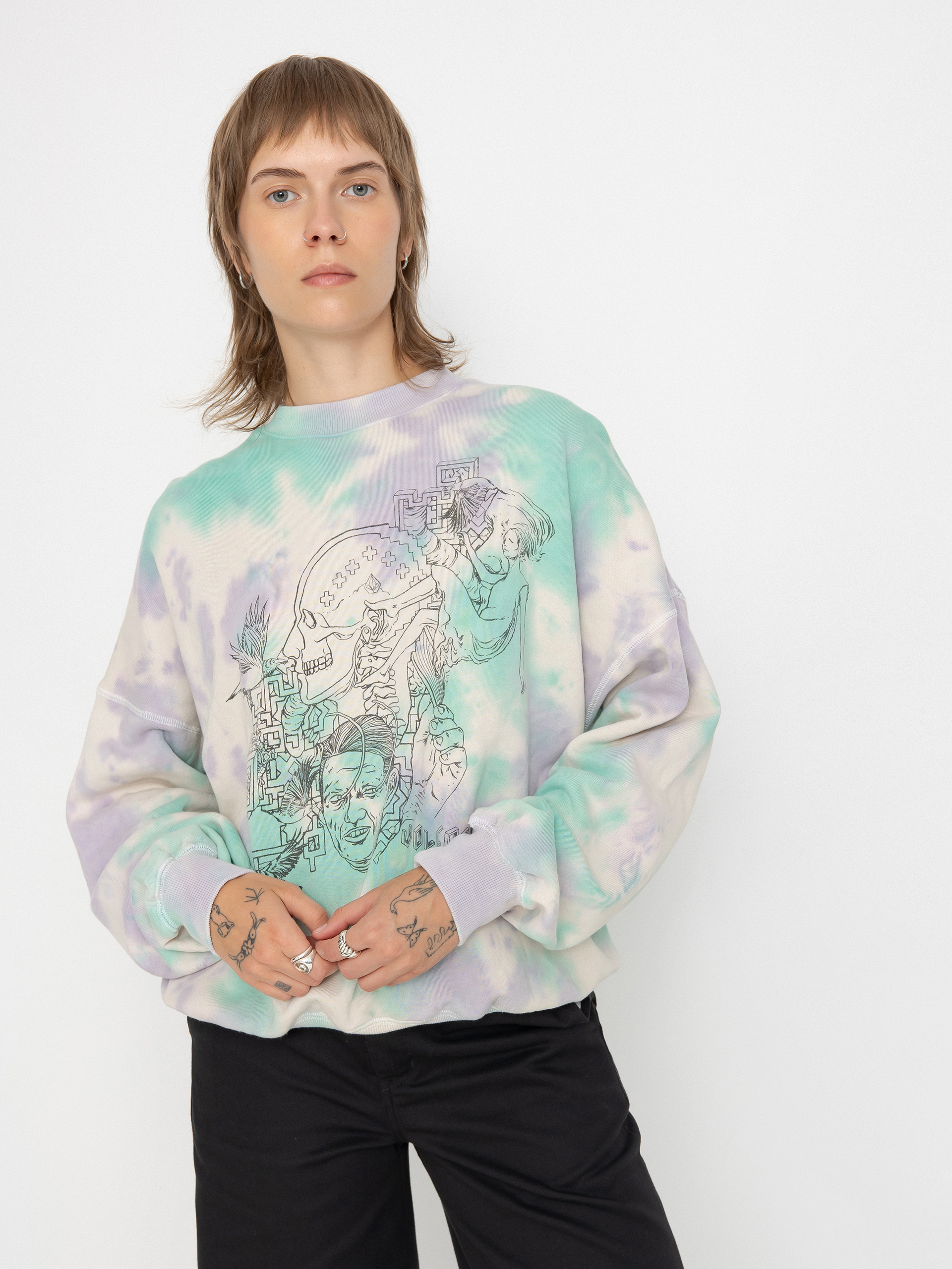 Volcom Fa Ed Merlin Murray Sweatshirt Wmn (multi)