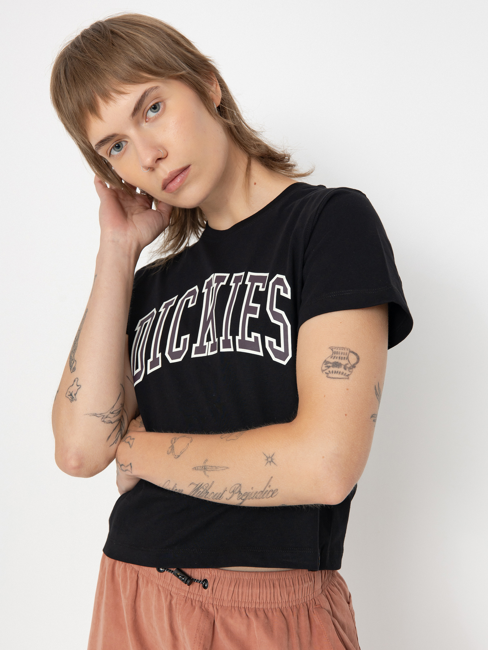 Dickies Aitkin Wmn T-Shirt - black (blk/plum perfct)