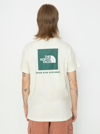 The North Face Relaxed Redbox Wmn T-Shirt (white dune/evergreen)